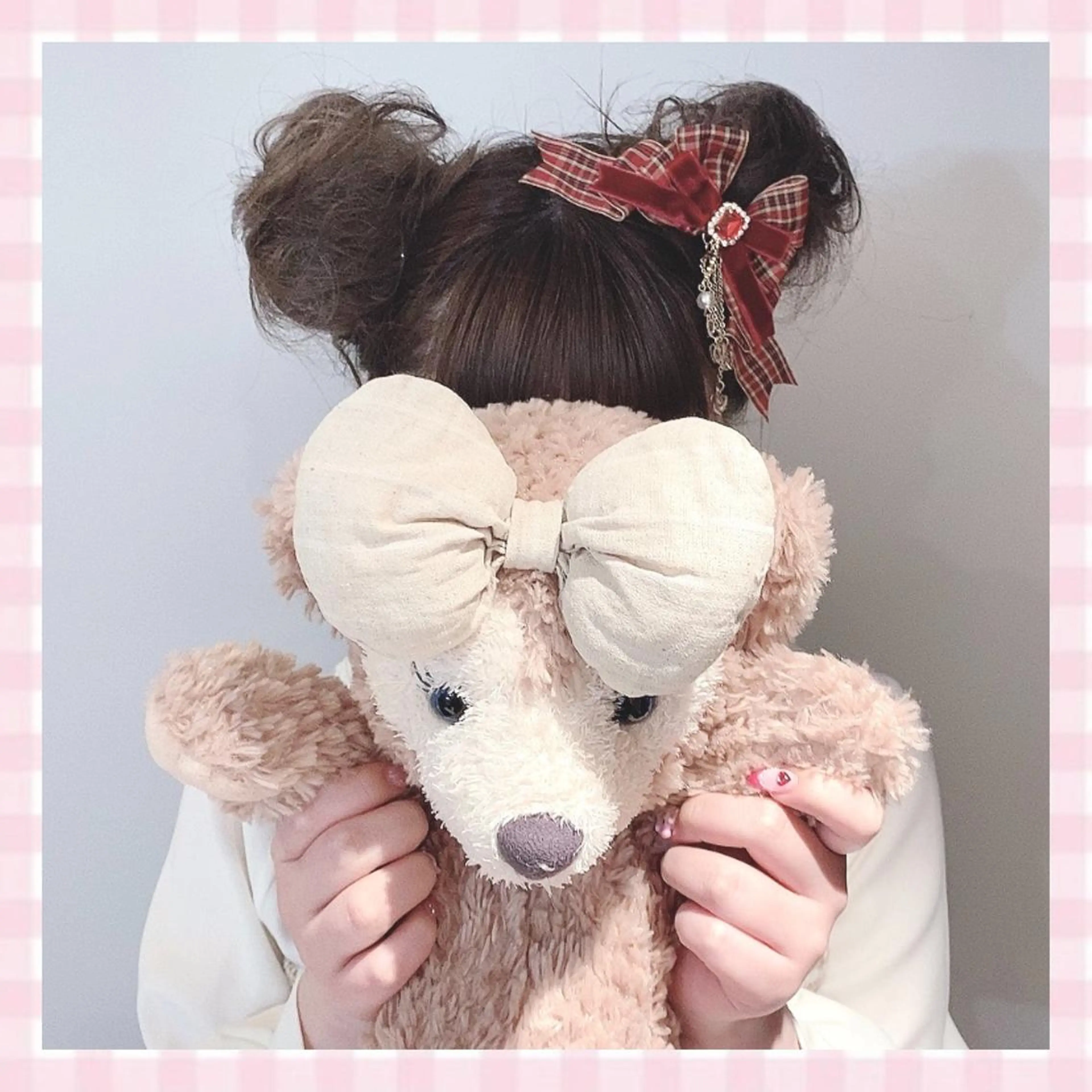 セミロング ヘアアレンジ 💗ガーリーヘア🎀 saki💗のヘアスタイル