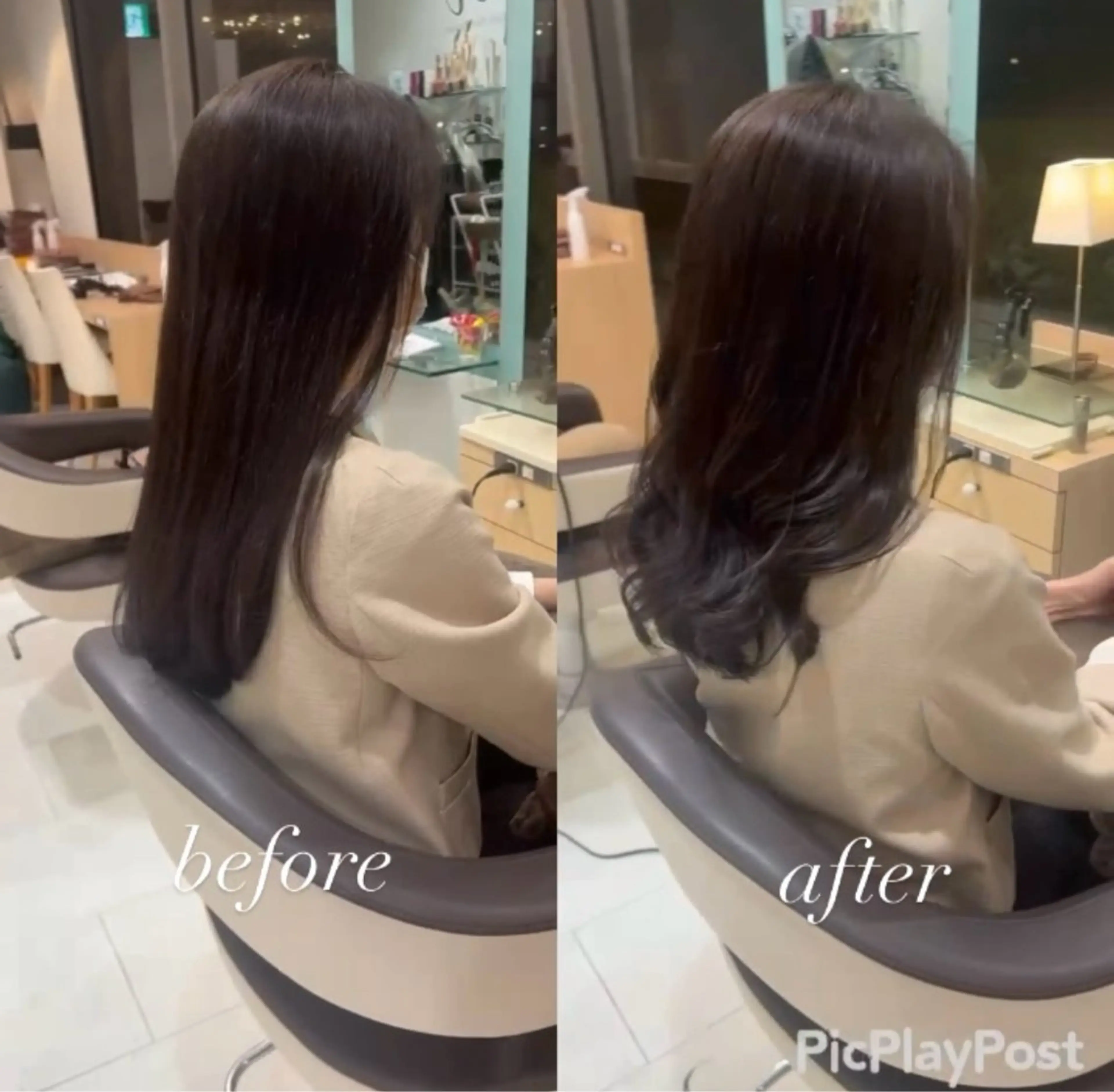 セミロング 大人女性ぼかし メンズ強化🦙平作のヘアスタイル