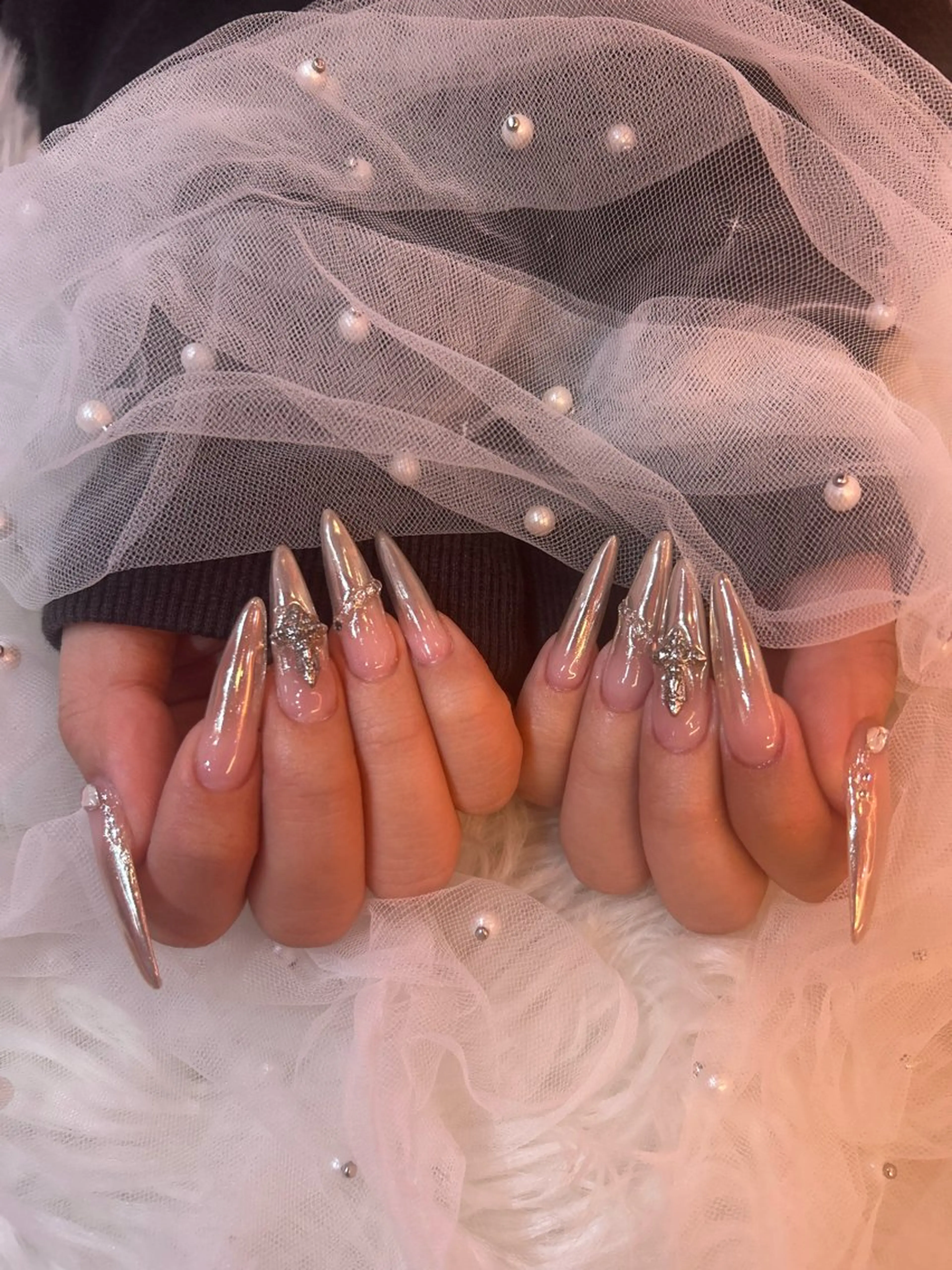 ネイル ロングネイル ネイルチップ ハンドネイル KIREIE YUKIのネイルデザイン