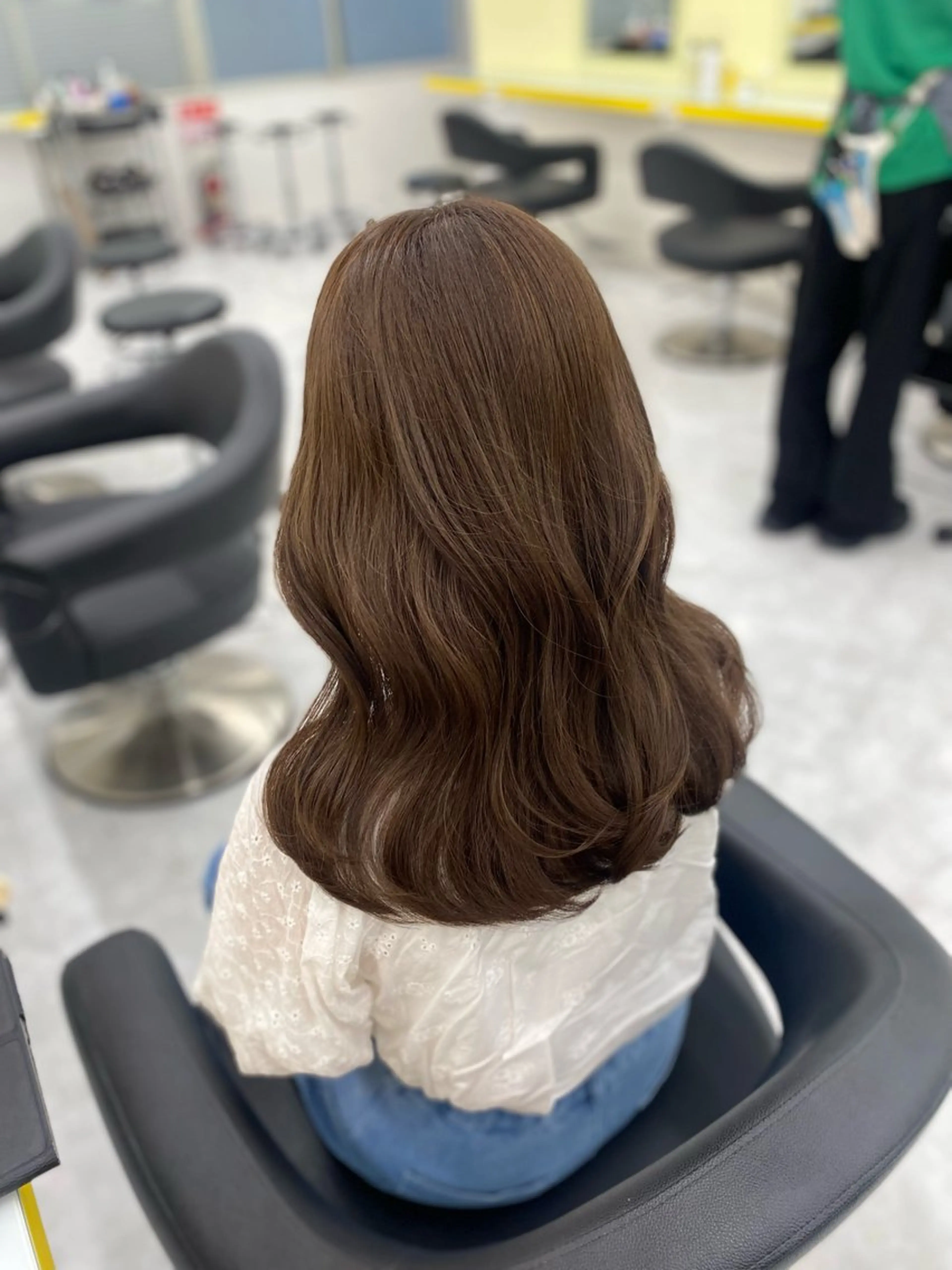 ミディアム カラー パーマ ヘアアレンジ メンズ キッズ メンズブリーチ ベージュカラー ブリーチ ミルクティーベージュ ブリーチなしカラー ヘアカラー Lumo所属・💖横浜ブリーチなし 💖MIHOのヘアスタイル