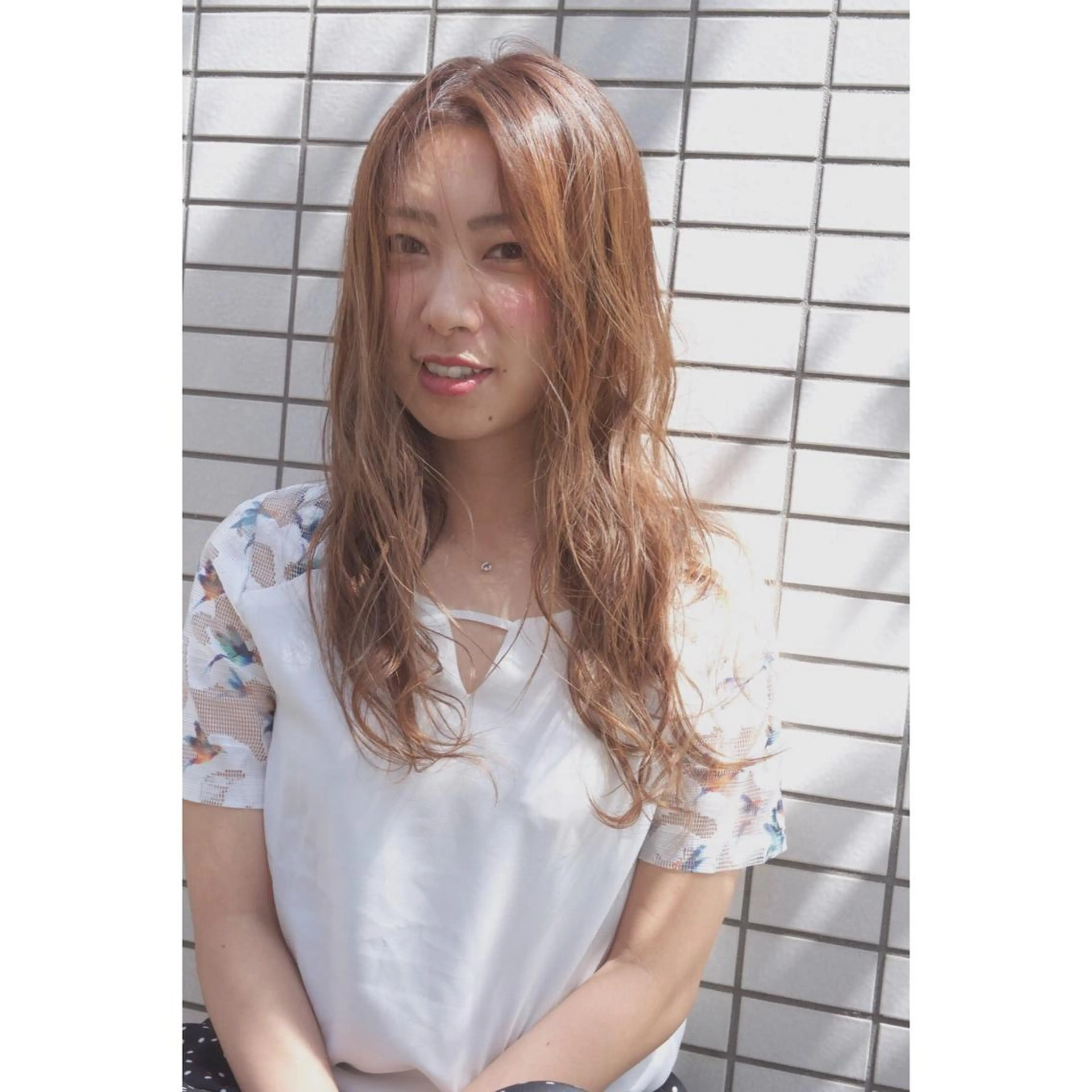 ロング カラー カット ヘアカラー fio マナミのヘアスタイル