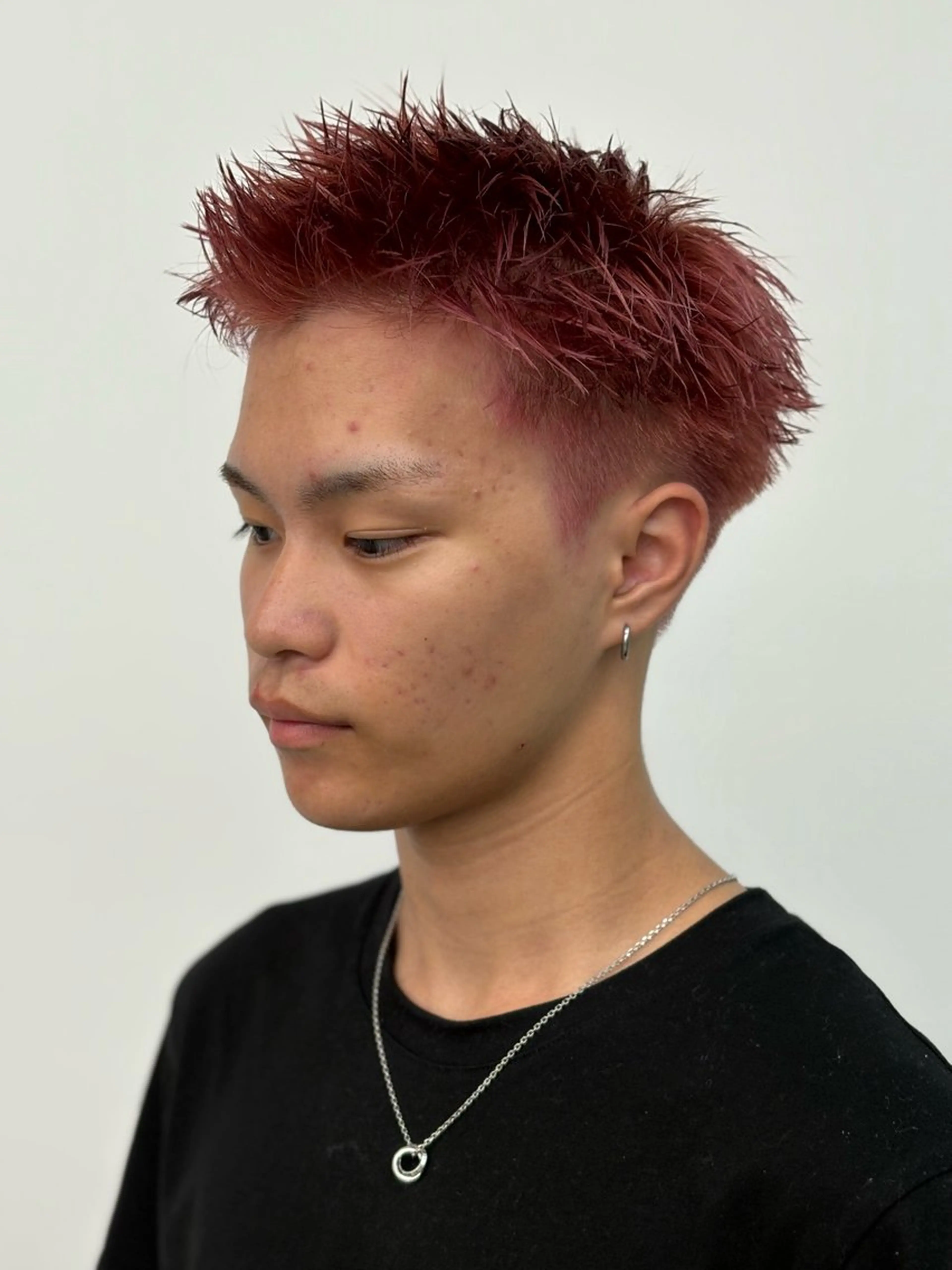 メンズ スパイキーショート カット ヘアカラー メンズパーマ特化 福岡正真のヘアスタイル