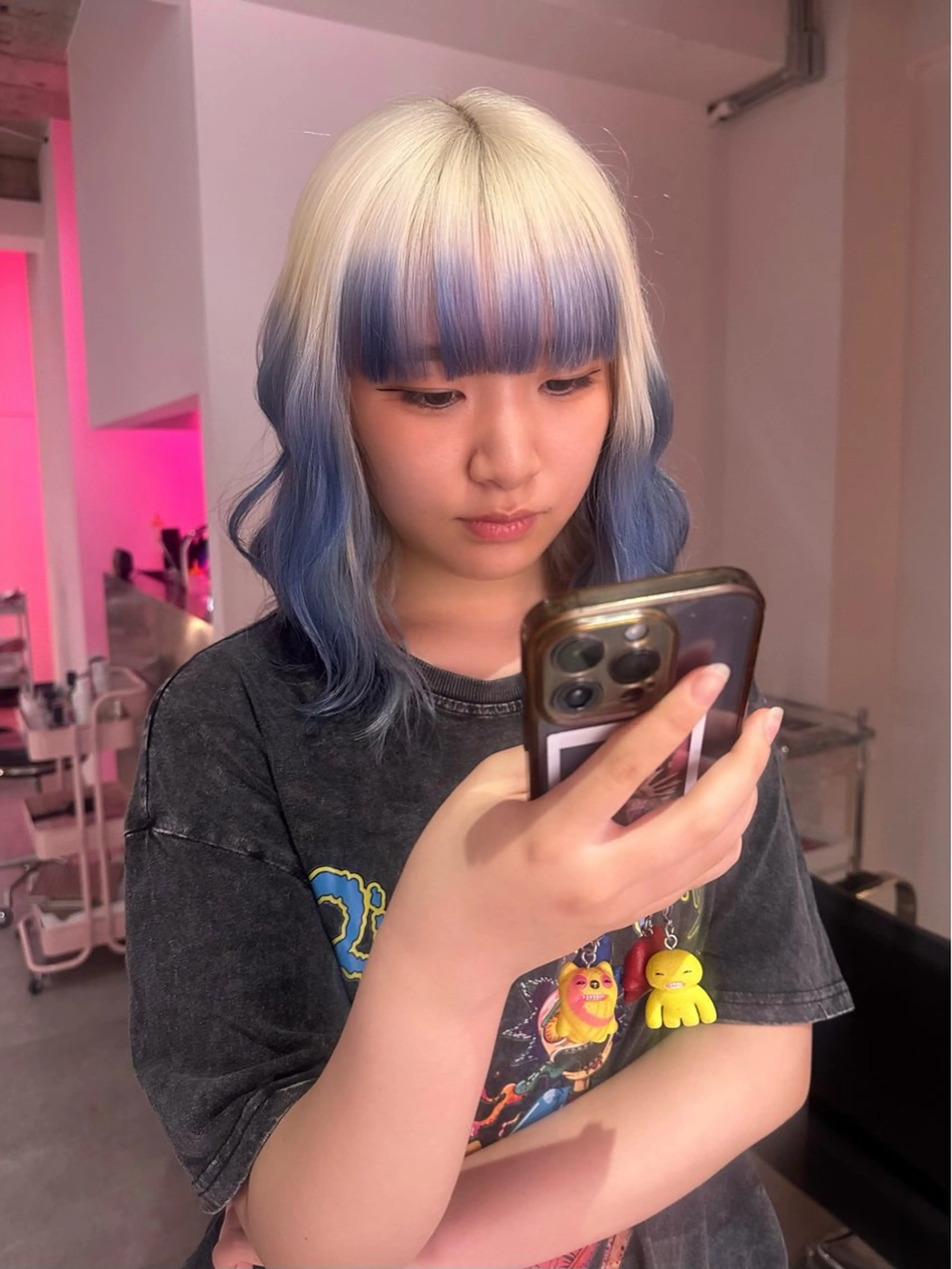 ミディアム ヘアカラー トリートメント ブリーチカラー 特化/MAHIROのヘアスタイル