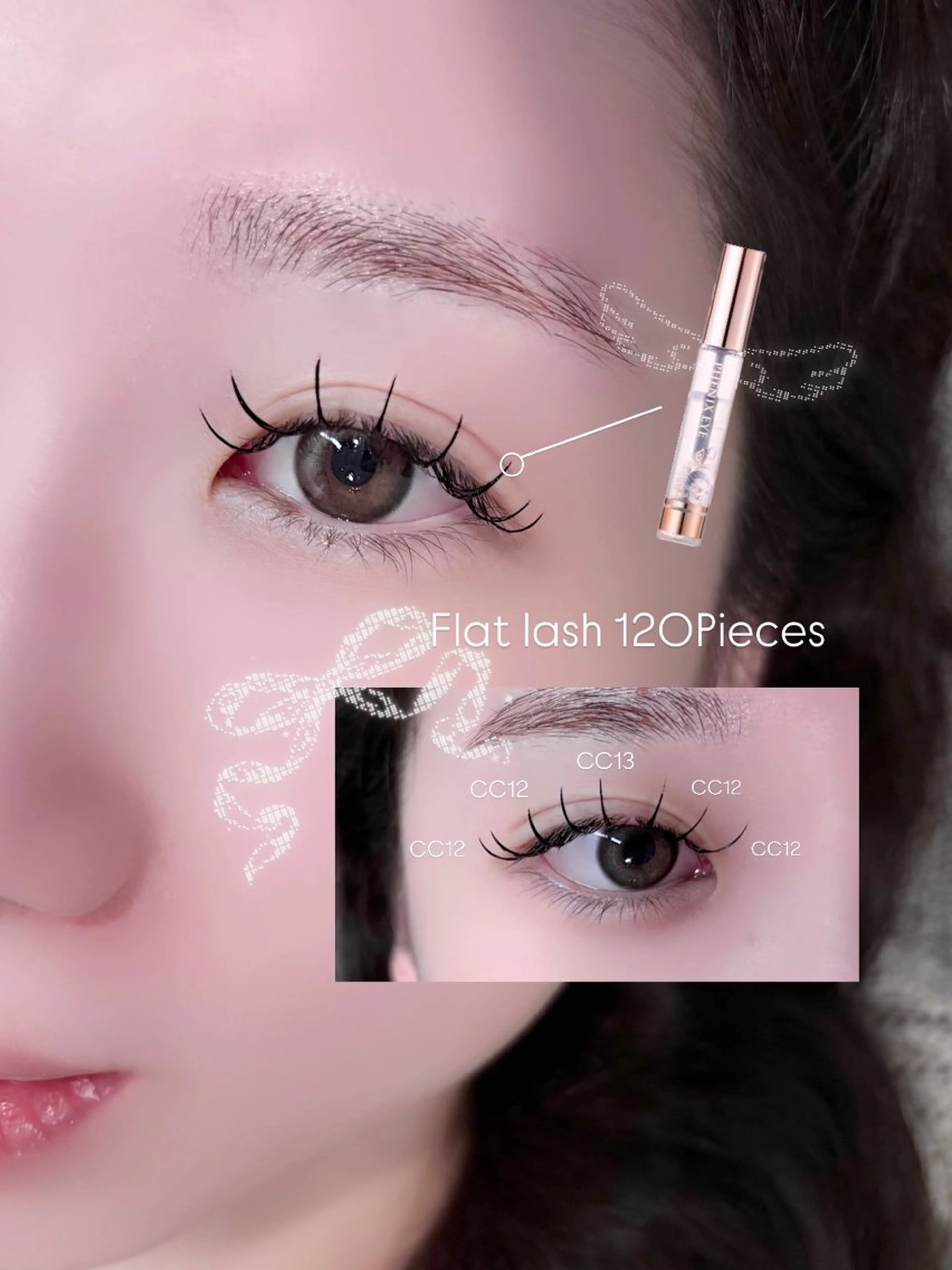 マツエク・マツパ キュート ♡🎀束感まつげ/ rua🎀♡のマツエク・マツパデザイン