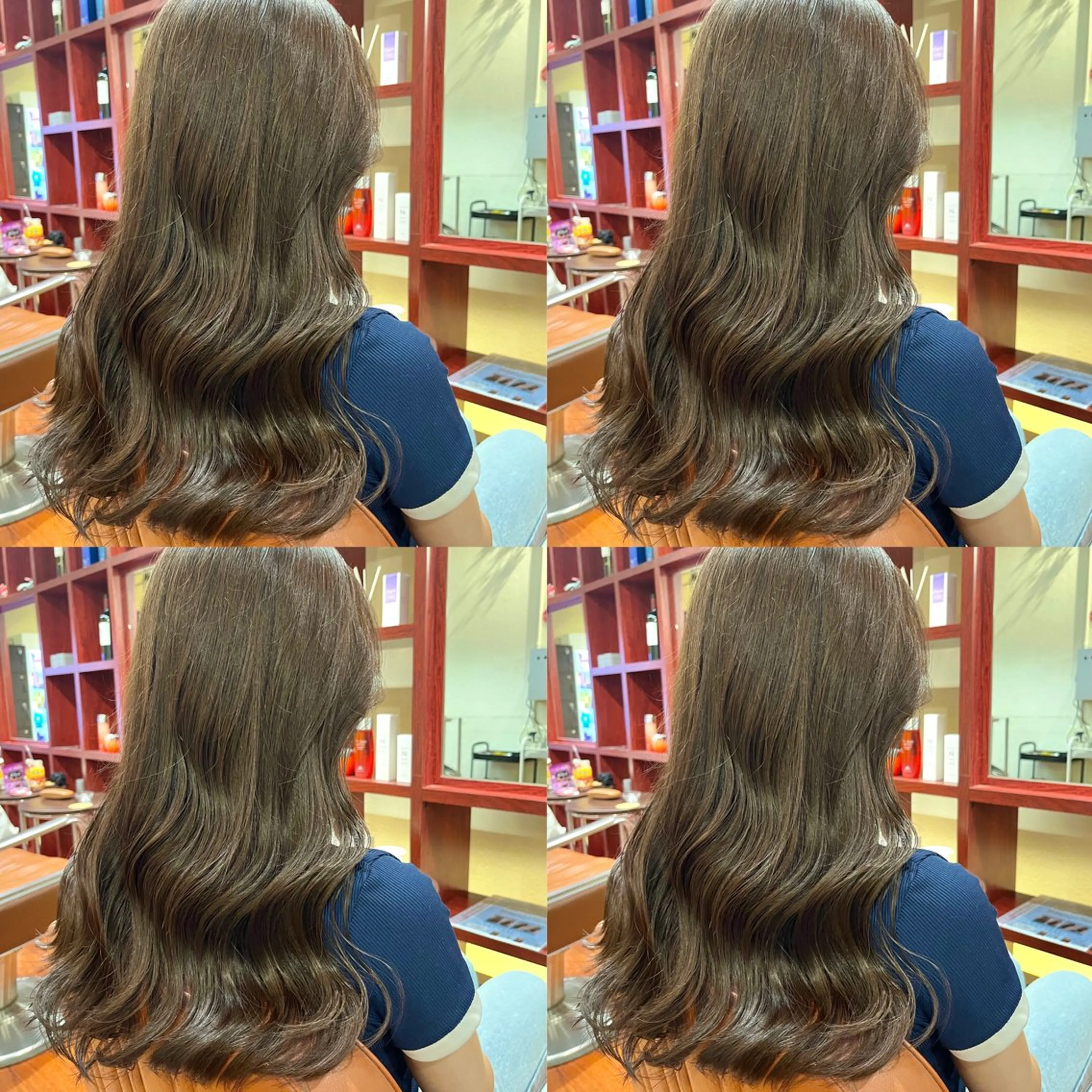 カット+カラー+Aujua最高峰7ステップトリートメント(ブリーチなし、艶髪)の写真