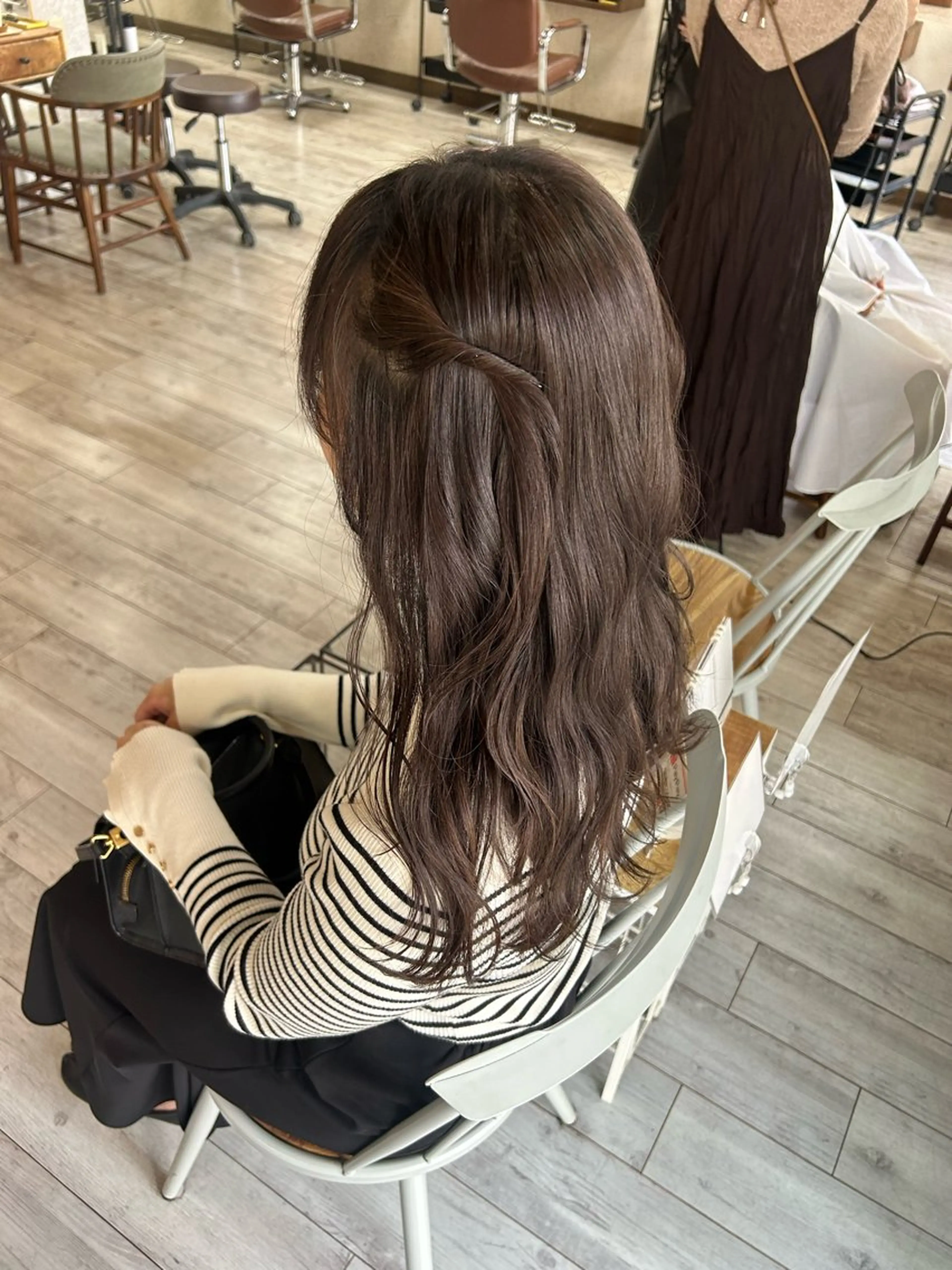 セミロング カラー ヘアアレンジ ｲﾁｶﾜ ﾐｵ/ minim hairのヘアスタイル