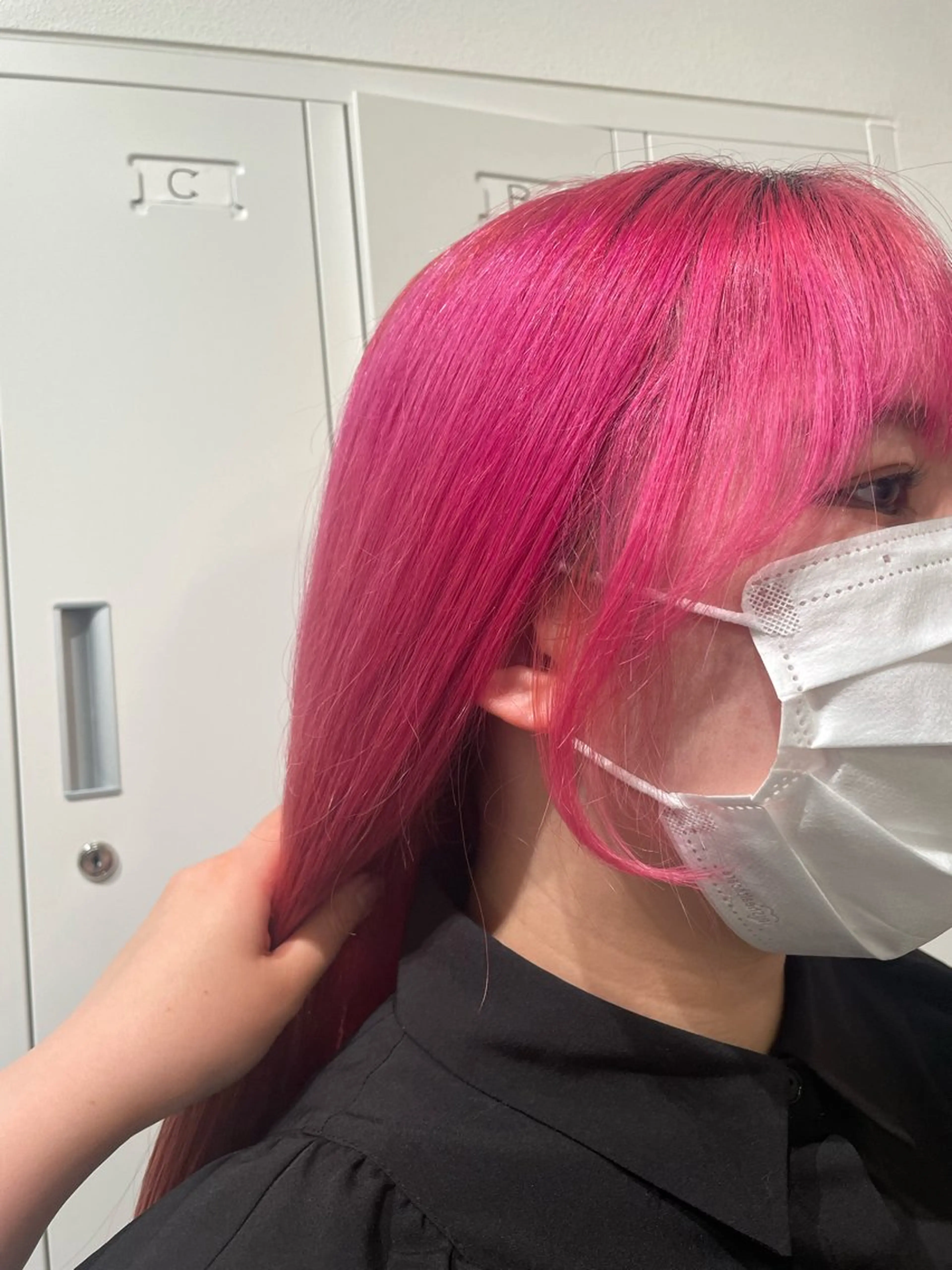 ロング 顔周りカット 韓国風ヘア 酒見 里奈のヘアスタイル