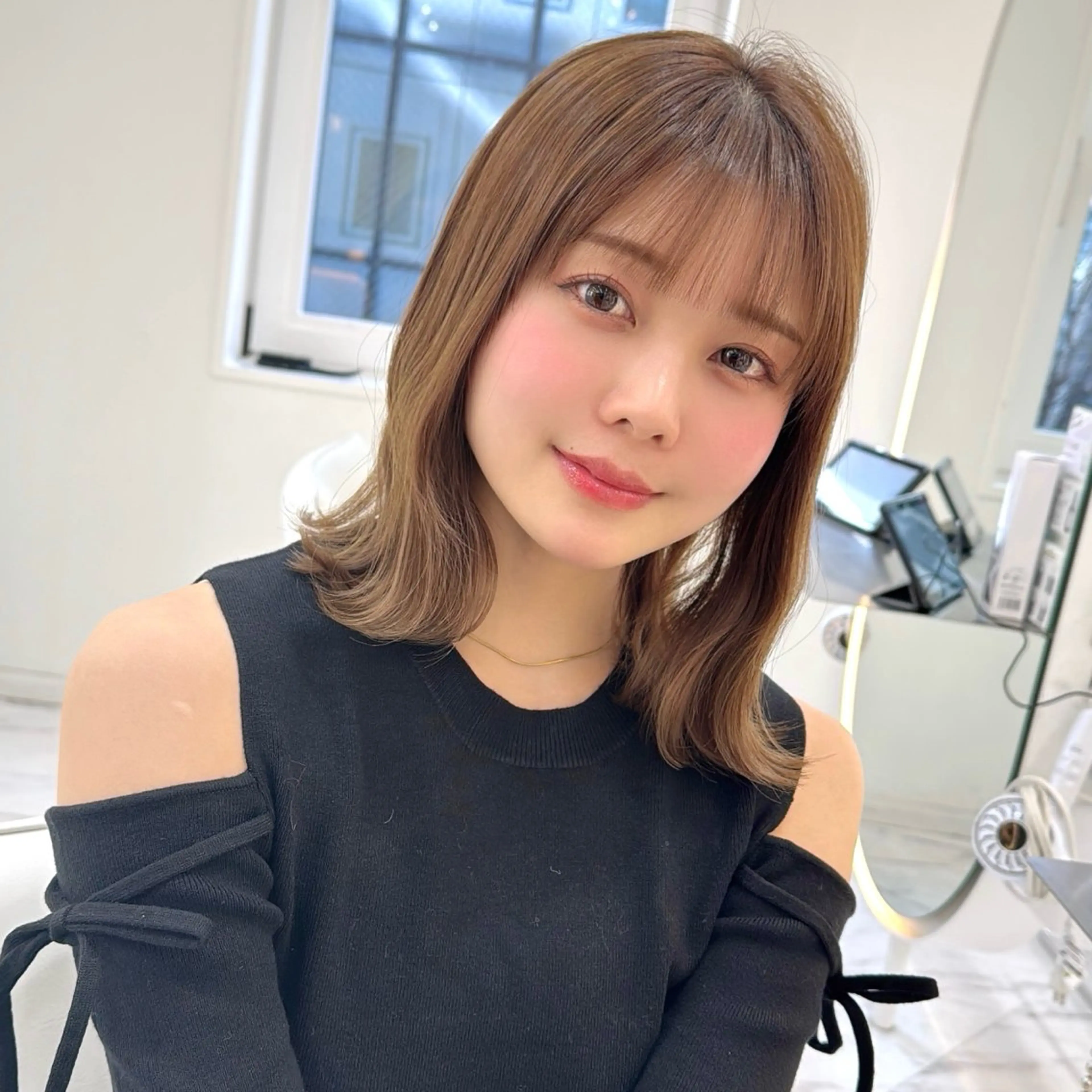 ミディアム カラー ボブ カット ヘアカラー トリートメント ボブ/レイヤー /植原健太のヘアスタイル