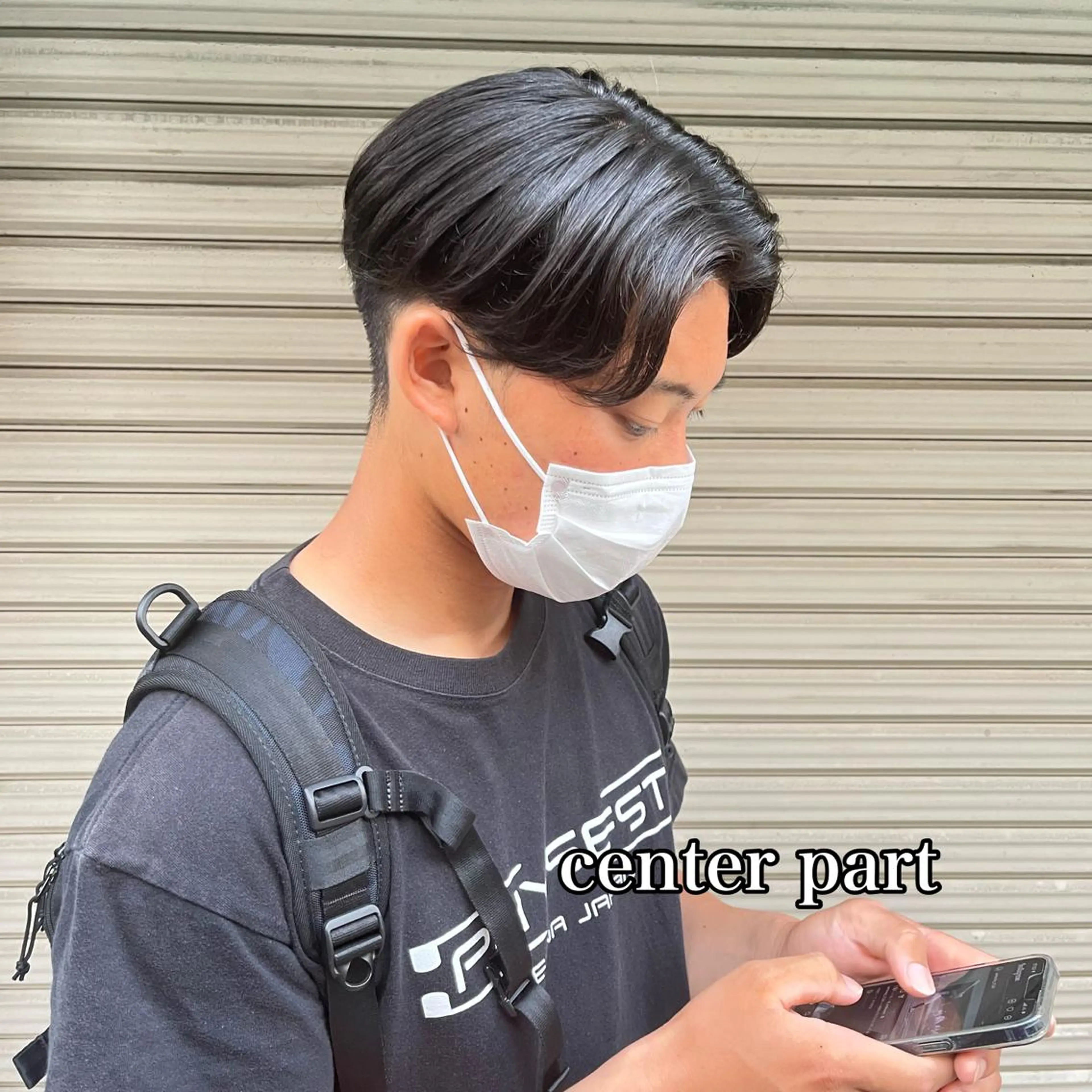 ショート パーマ ヘアアレンジ メンズ センターパート メンズパーマ メンズパーマの達人 🌟川内絵人のヘアスタイル