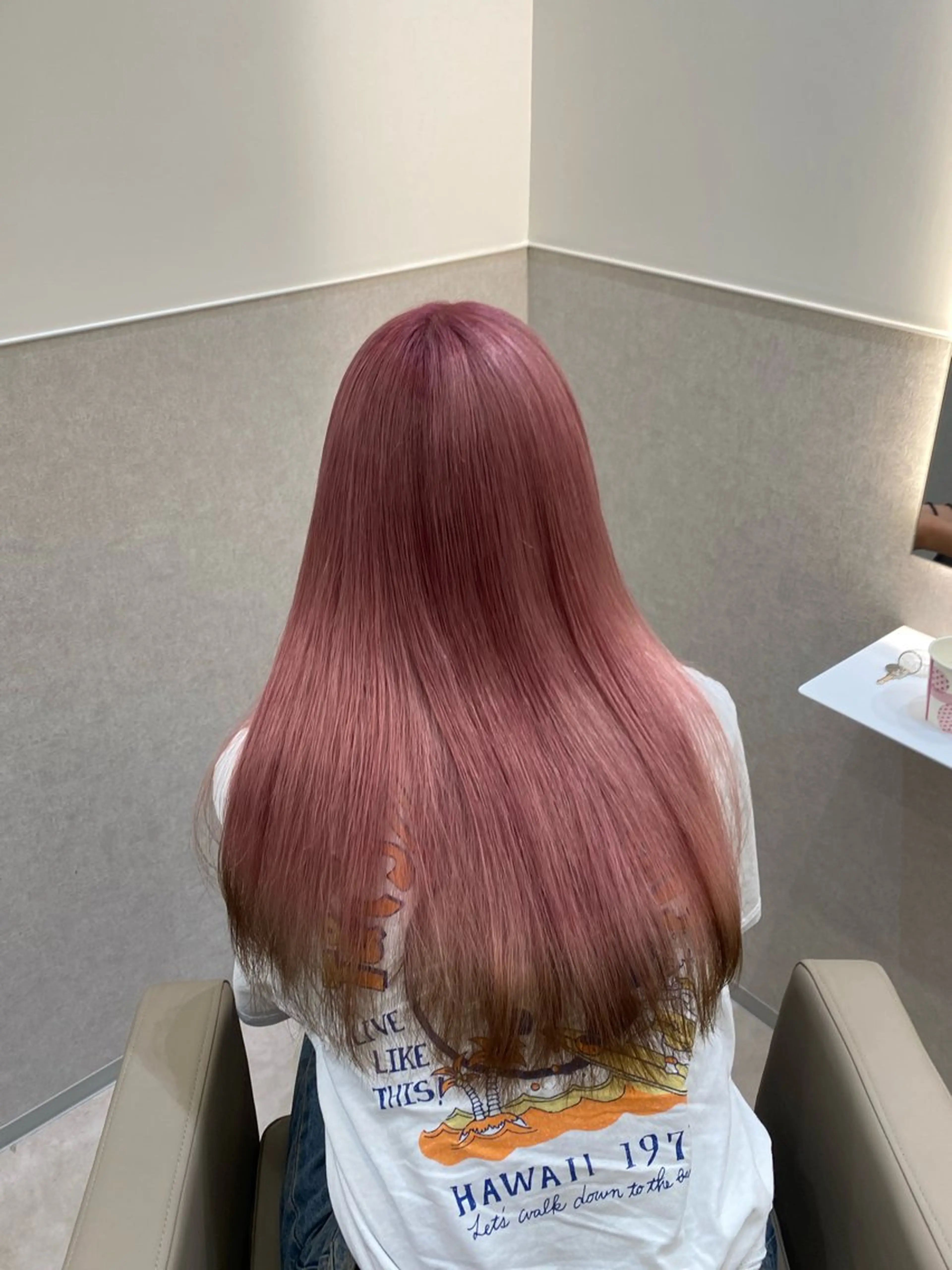 カラー ピンクカラー 韓国🇰🇷レイヤー 似合わせ顔まわりのヘアスタイル