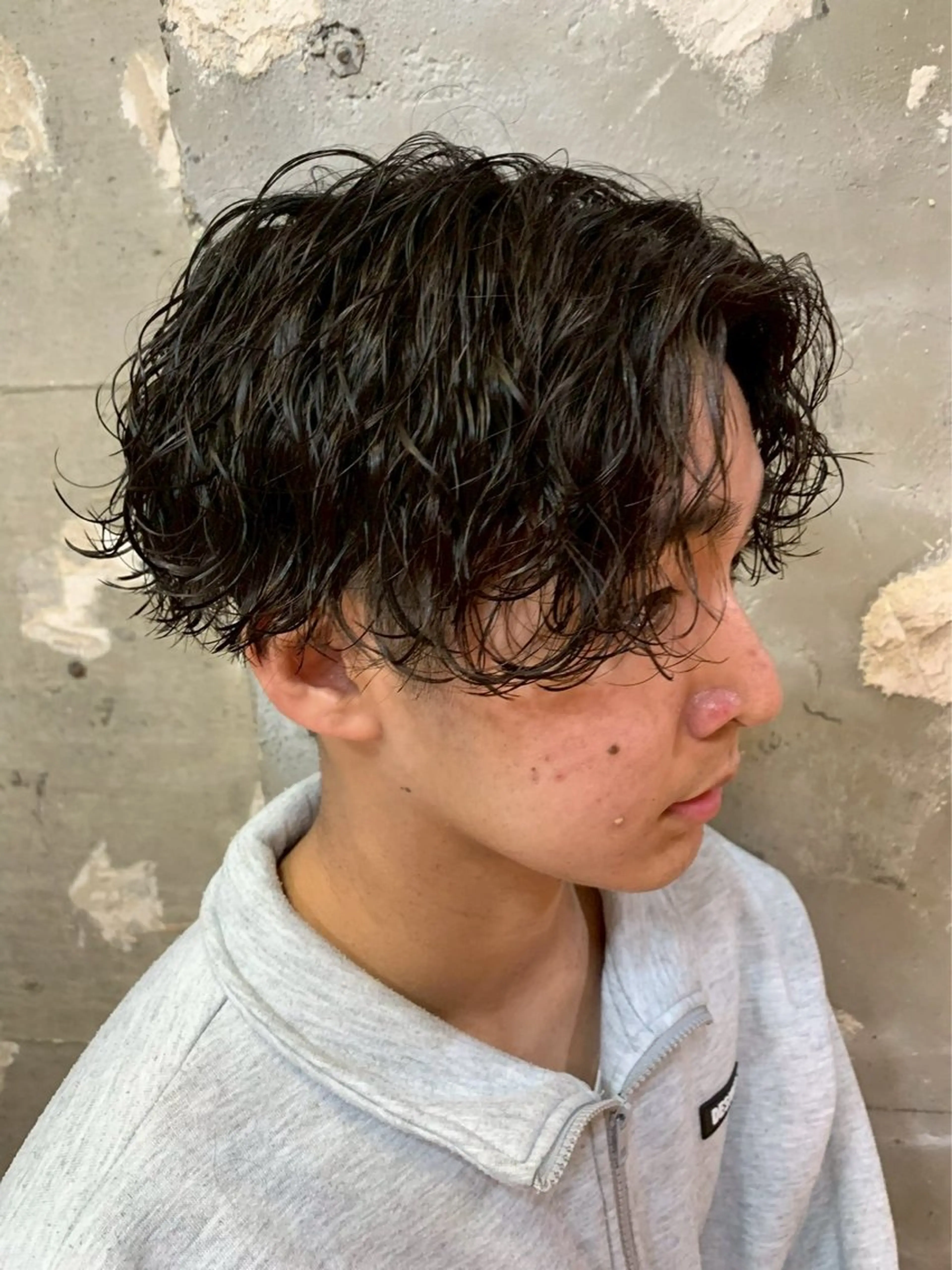 ショート メンズ メンズパーマ なりたひろと / 波巻き/ツイスパのヘアスタイル