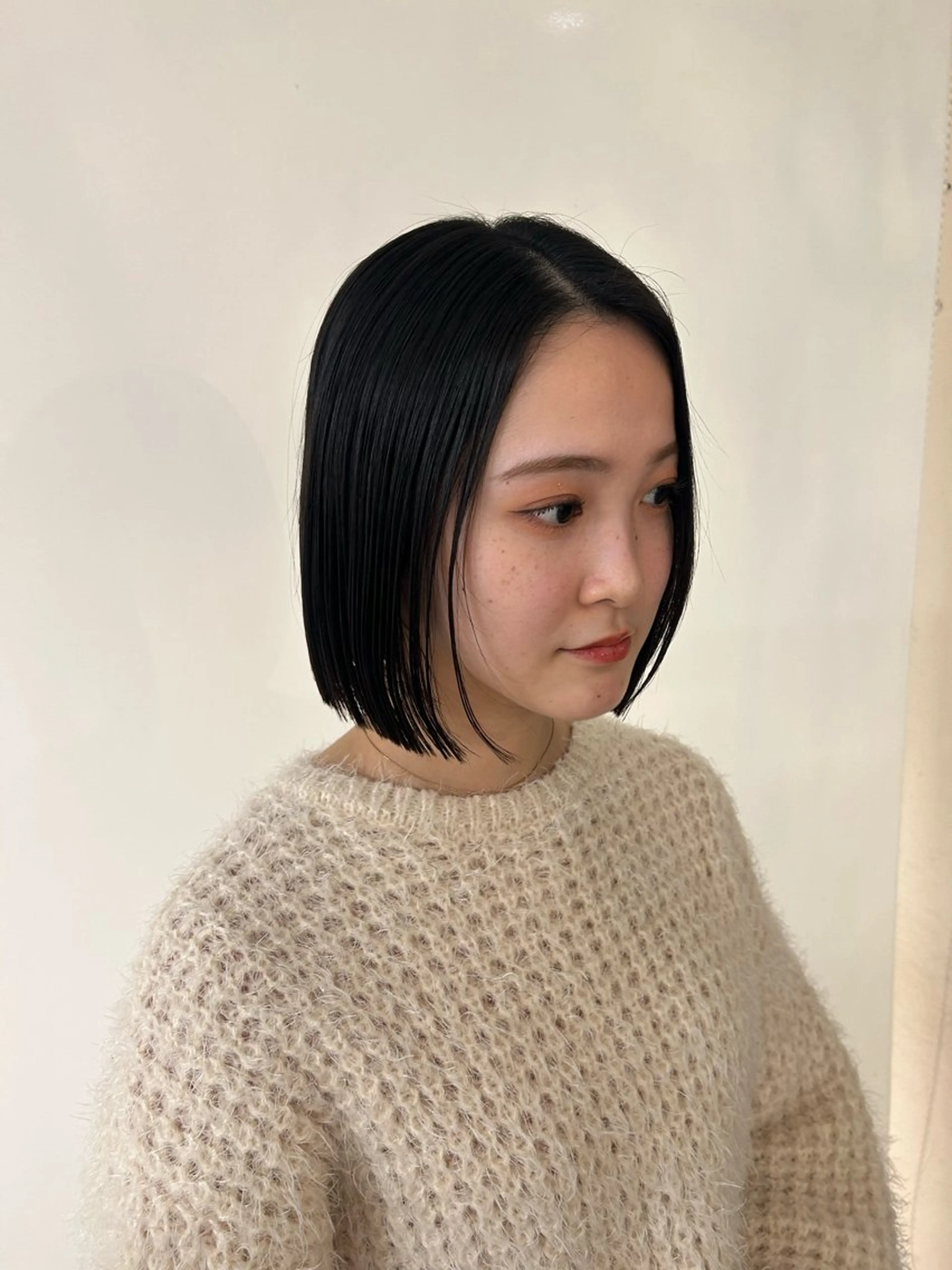 ショート 切りっぱなしボブ ボブ 似合わせカット カット トリートメント UNU【ユヌ】所属・＊UNU＊ RICOのヘアスタイル