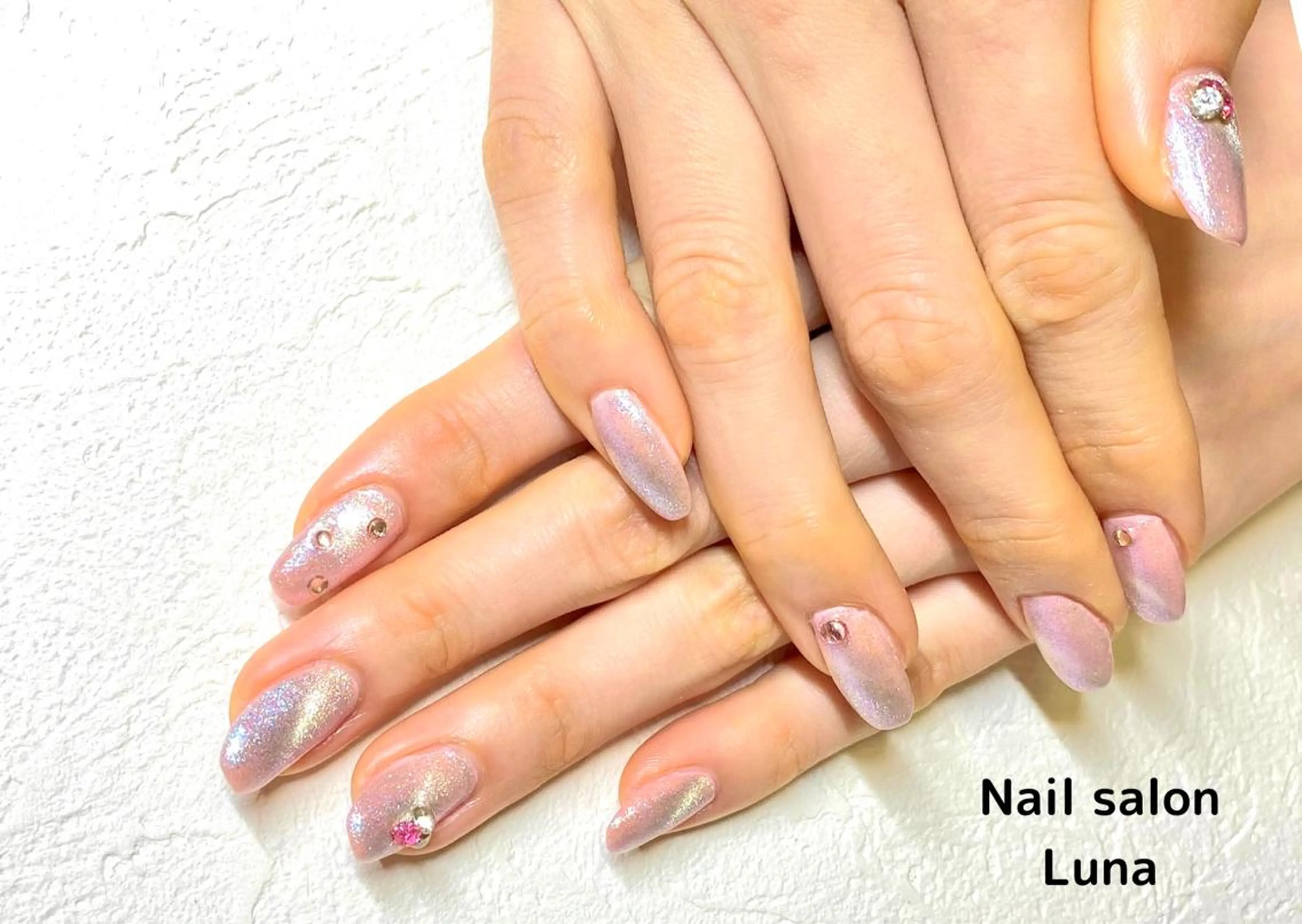 ネイル ジェルネイル マグネットネイル 加藤 美穂のネイルデザイン