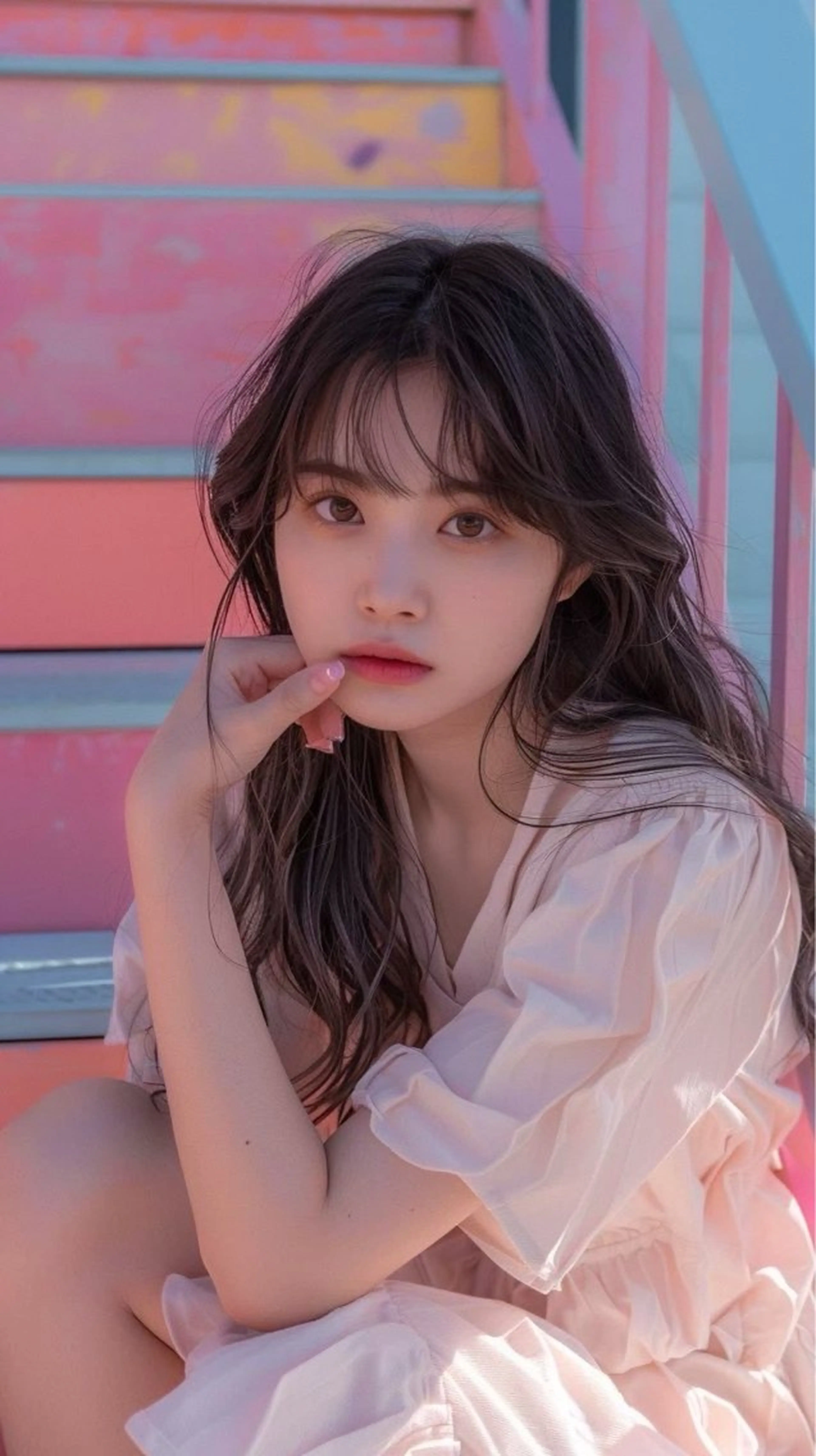 ミディアム カラー カット ヘアカラー トリートメント 池袋/カラー特化🎨 ロング料金なし🩵のヘアスタイル