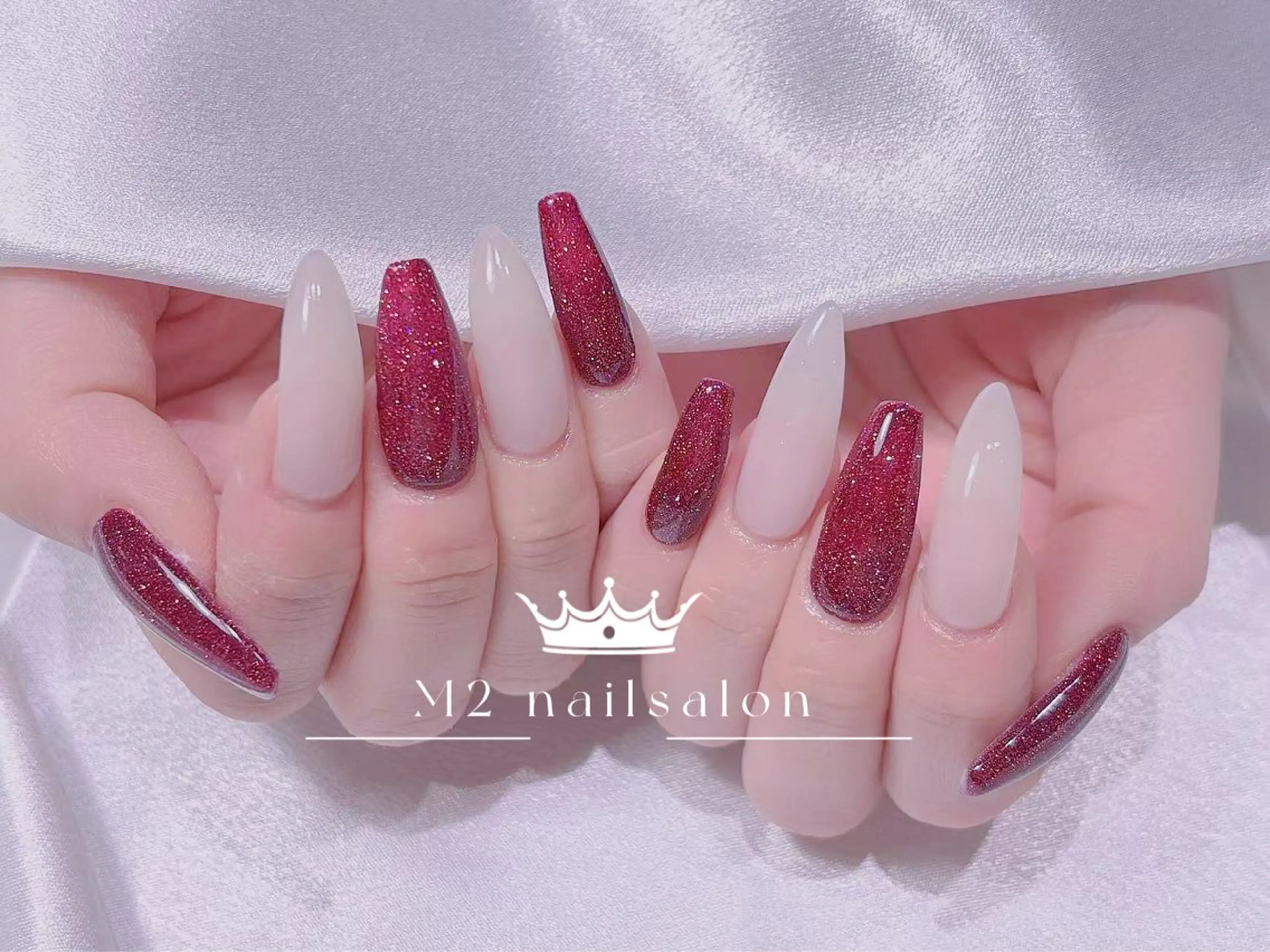 ネイル ハンドネイル 長さだし専門店 M2　rikaのネイルデザイン