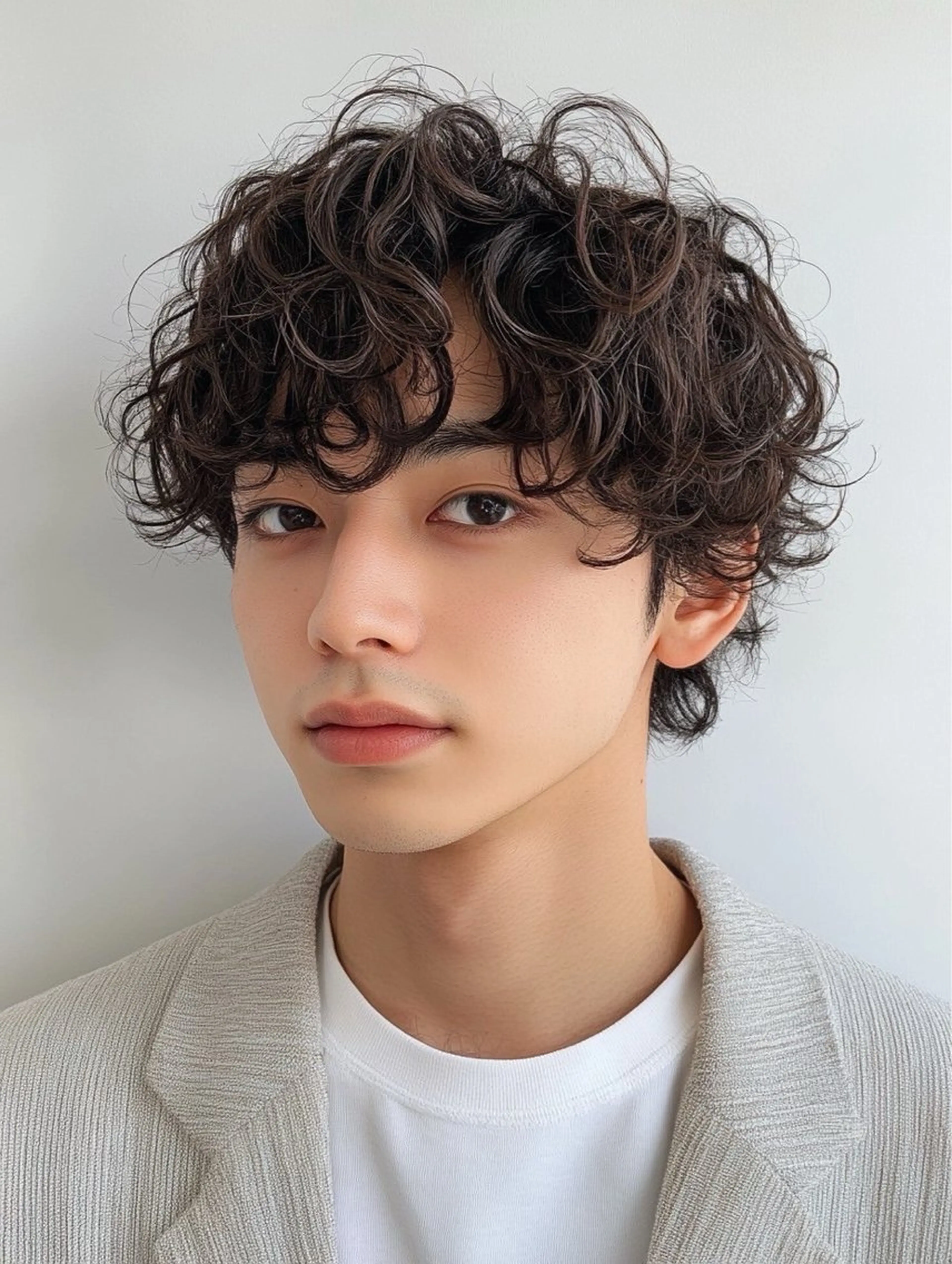 ミディアム カラー パーマ メンズ カット パーマ MODEK's西宮店 マネージャー神道有基のヘアスタイル