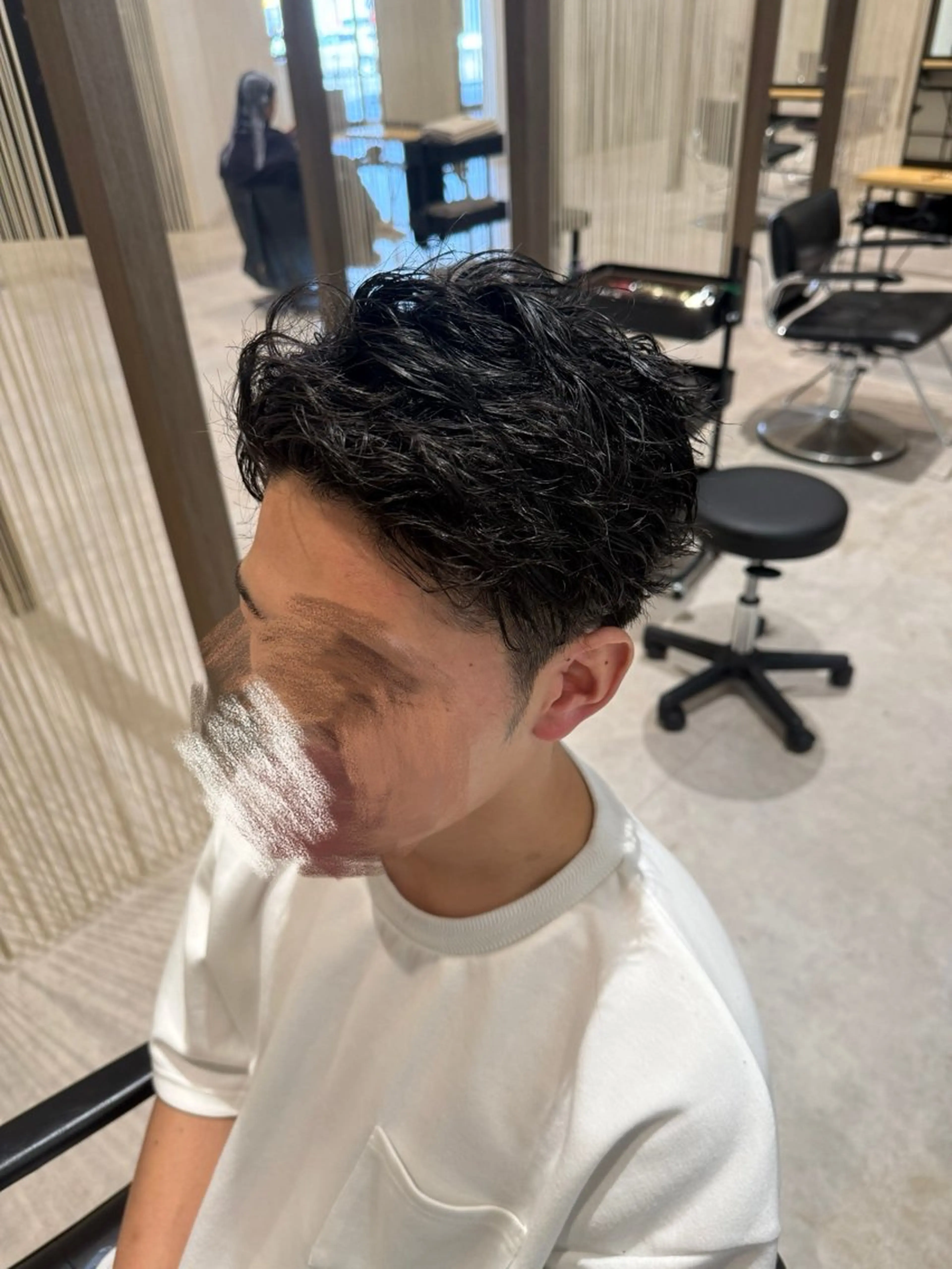 パーマ メンズ メンズパーマ メンズツイストパーマ ツイストパーマ パーマ エイト半田所属・大松 菜々実のヘアスタイル