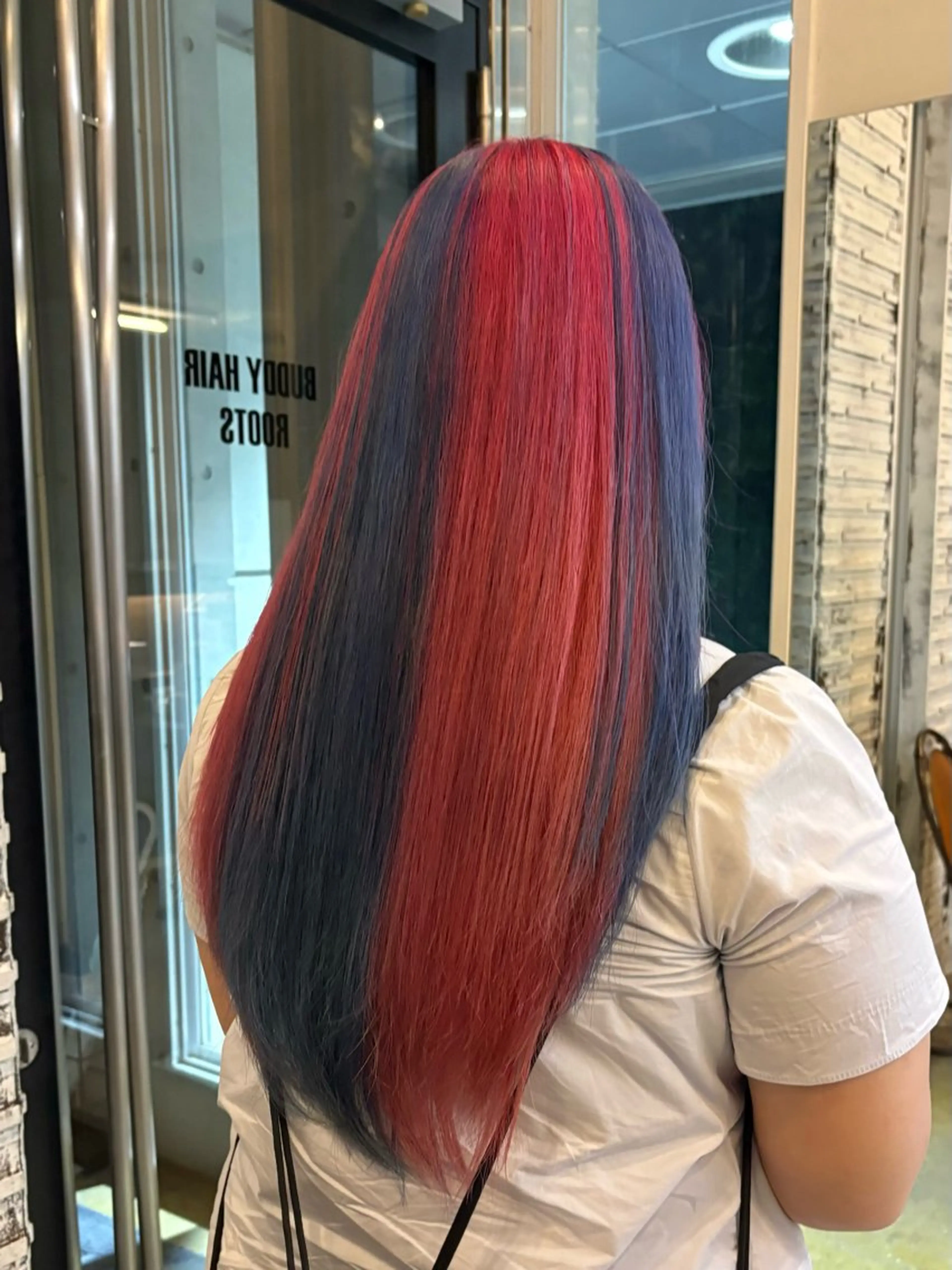 ロング カラー パーマ/カラーモデル ななほのヘアスタイル