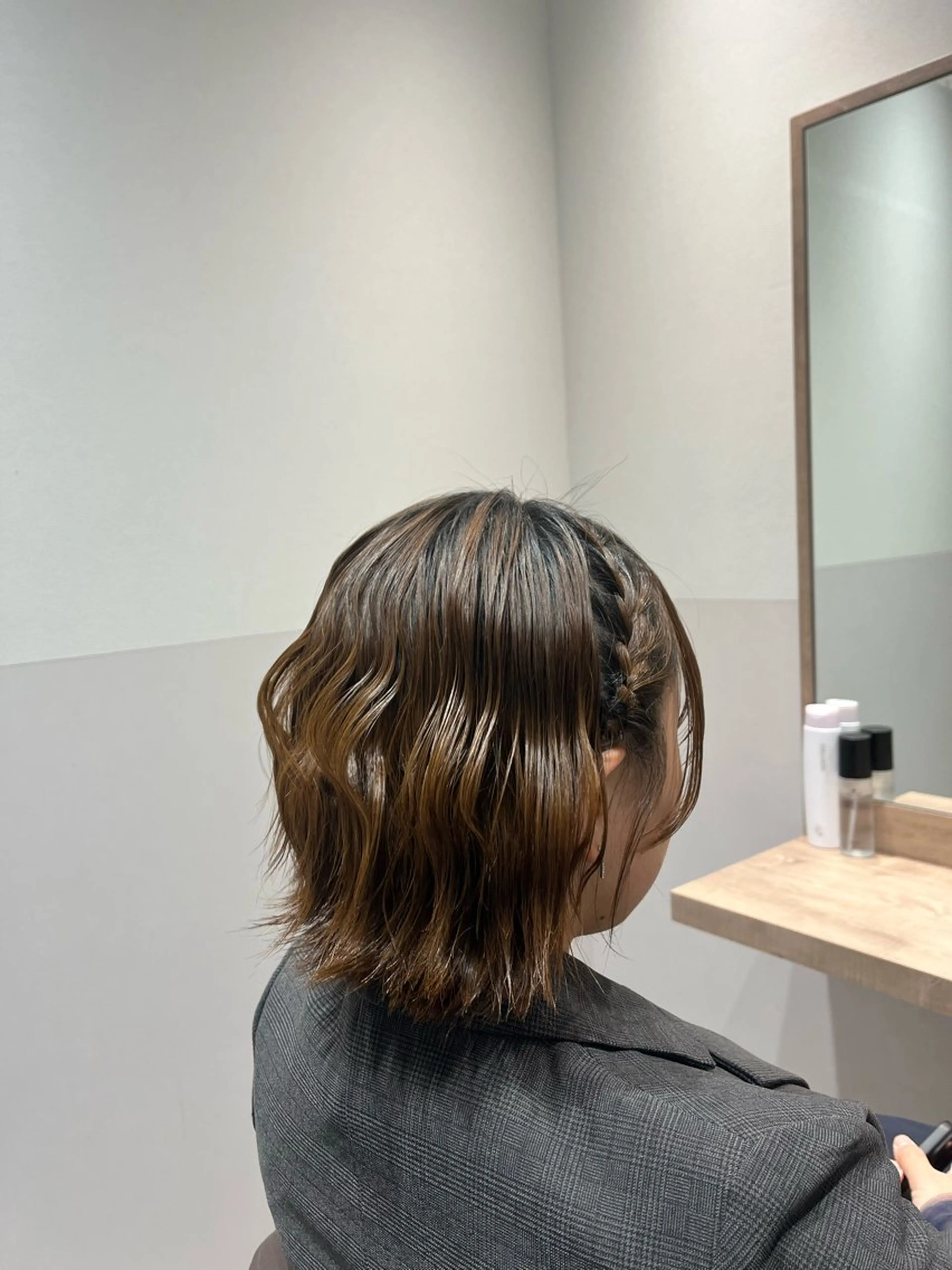 ショート ヘアセット SALOWIN大宮crest所属・艶透明感カラー/レイ ヤー🌻/rioのヘアスタイル