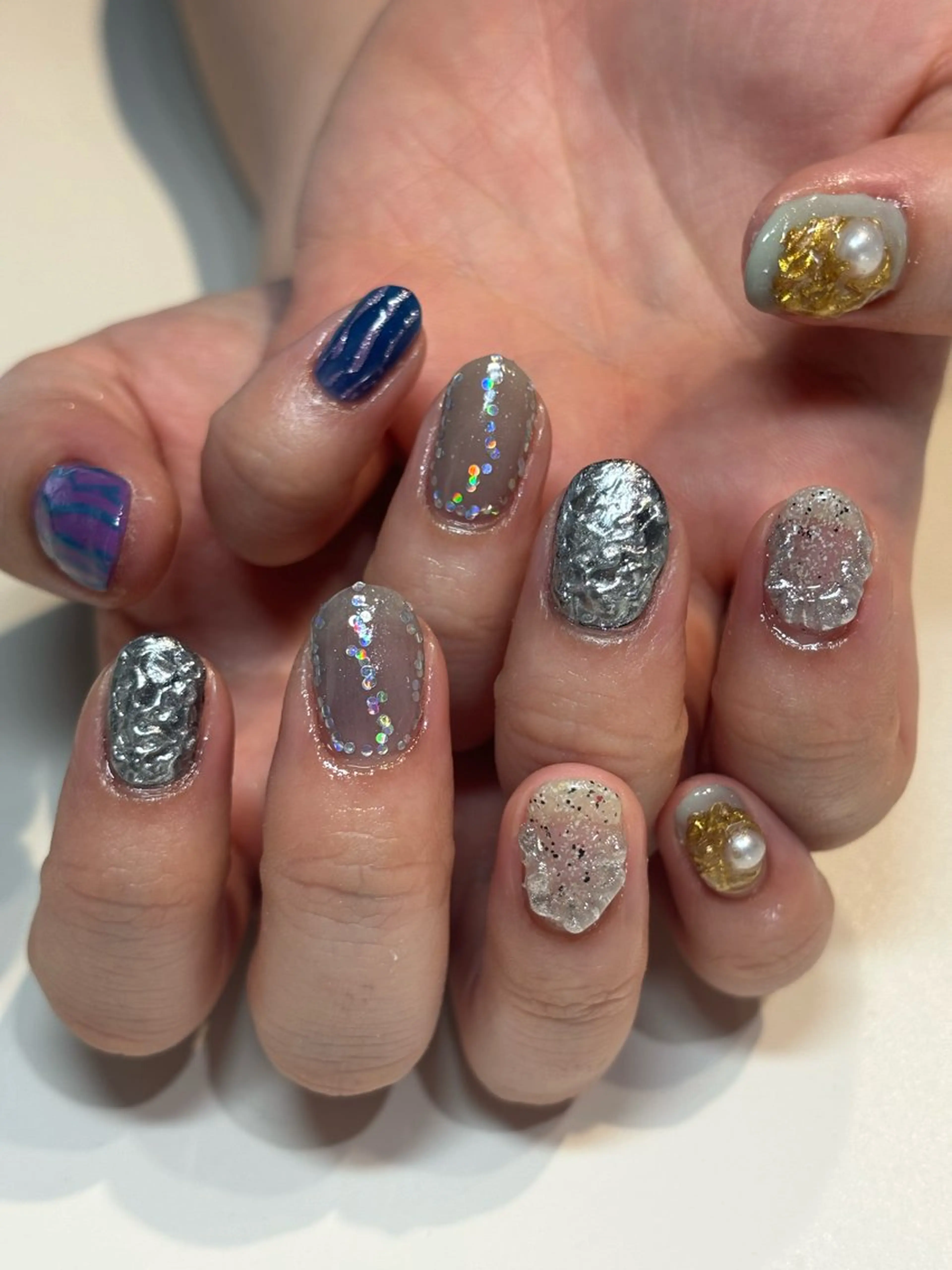 ネイル フットネイル フレンチネイル ジェルネイル グラデーション マグネットネイル ハンドネイル ヘアー.ネイル二刀流 misa🫧のヘアスタイル