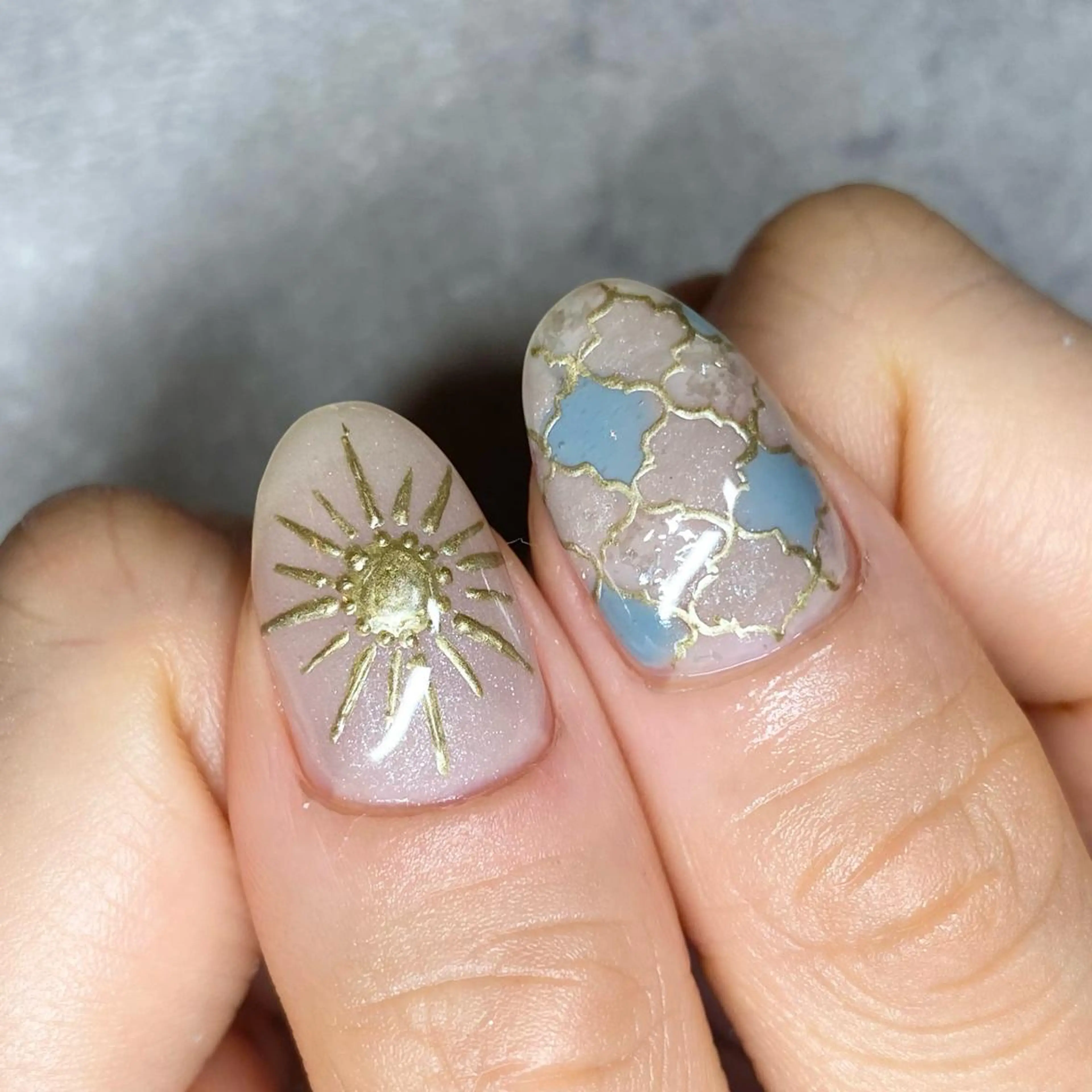 ネイル アートネイル ニュアンスネイル 春ネイル ハンドネイル 山田 貴子のネイルデザイン