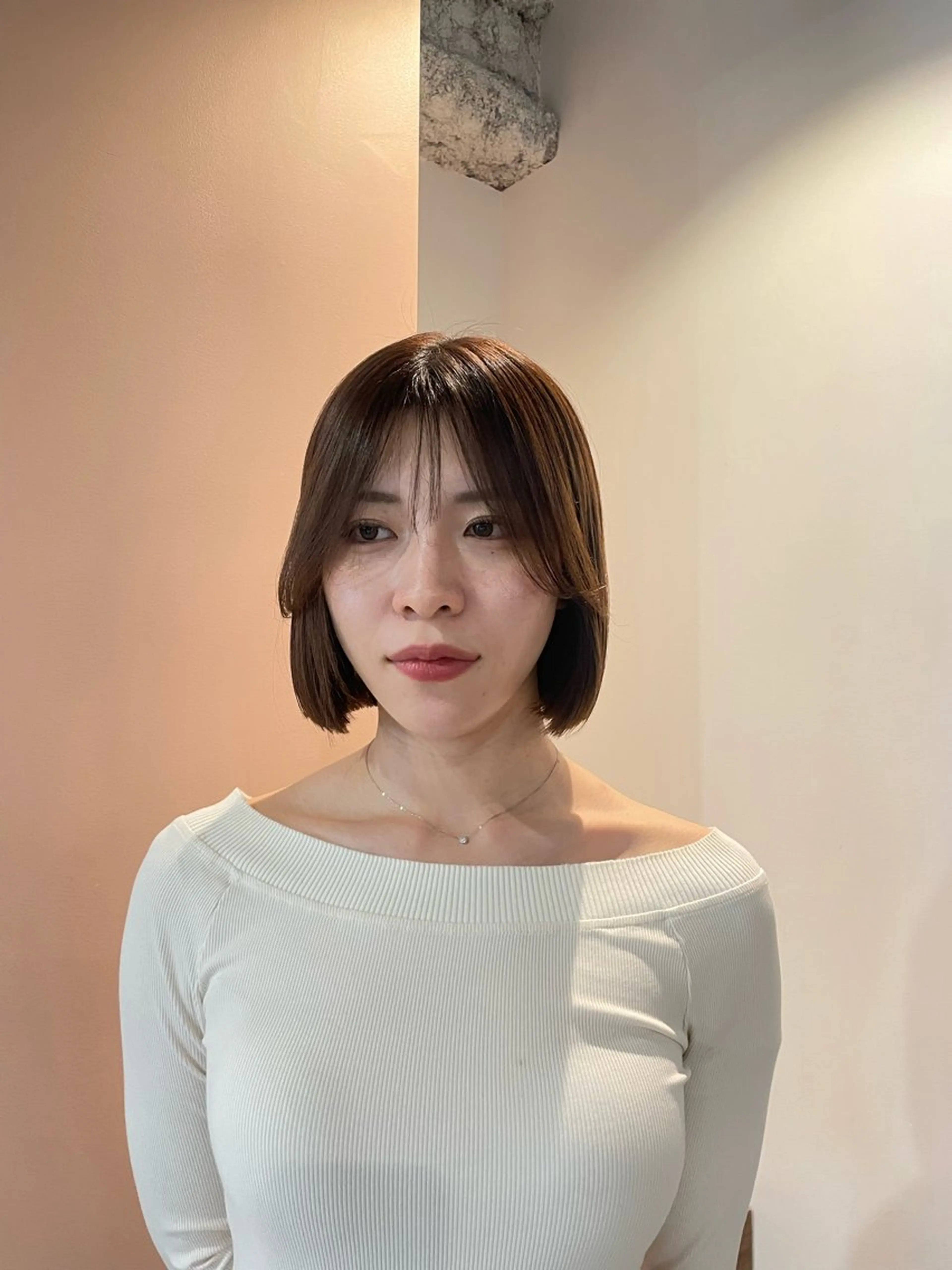 ショート ボブ 酸性ストレート カット 縮毛矯正 ゆるふわガーリーst yle🩰yuukaのヘアスタイル