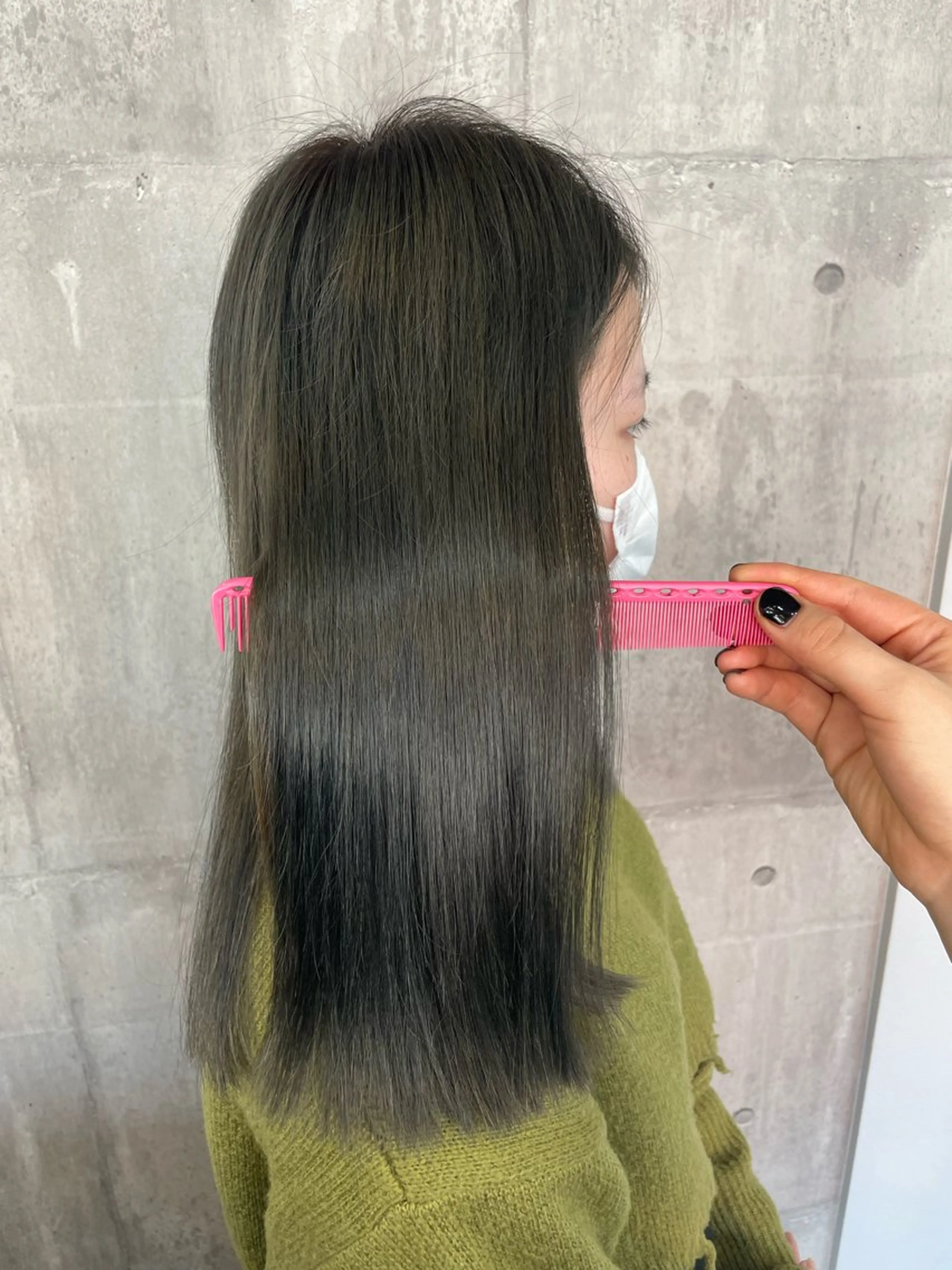 カラー オリーブカラー カット ヘアカラー _WHITE浜松店 もえかのヘアスタイル