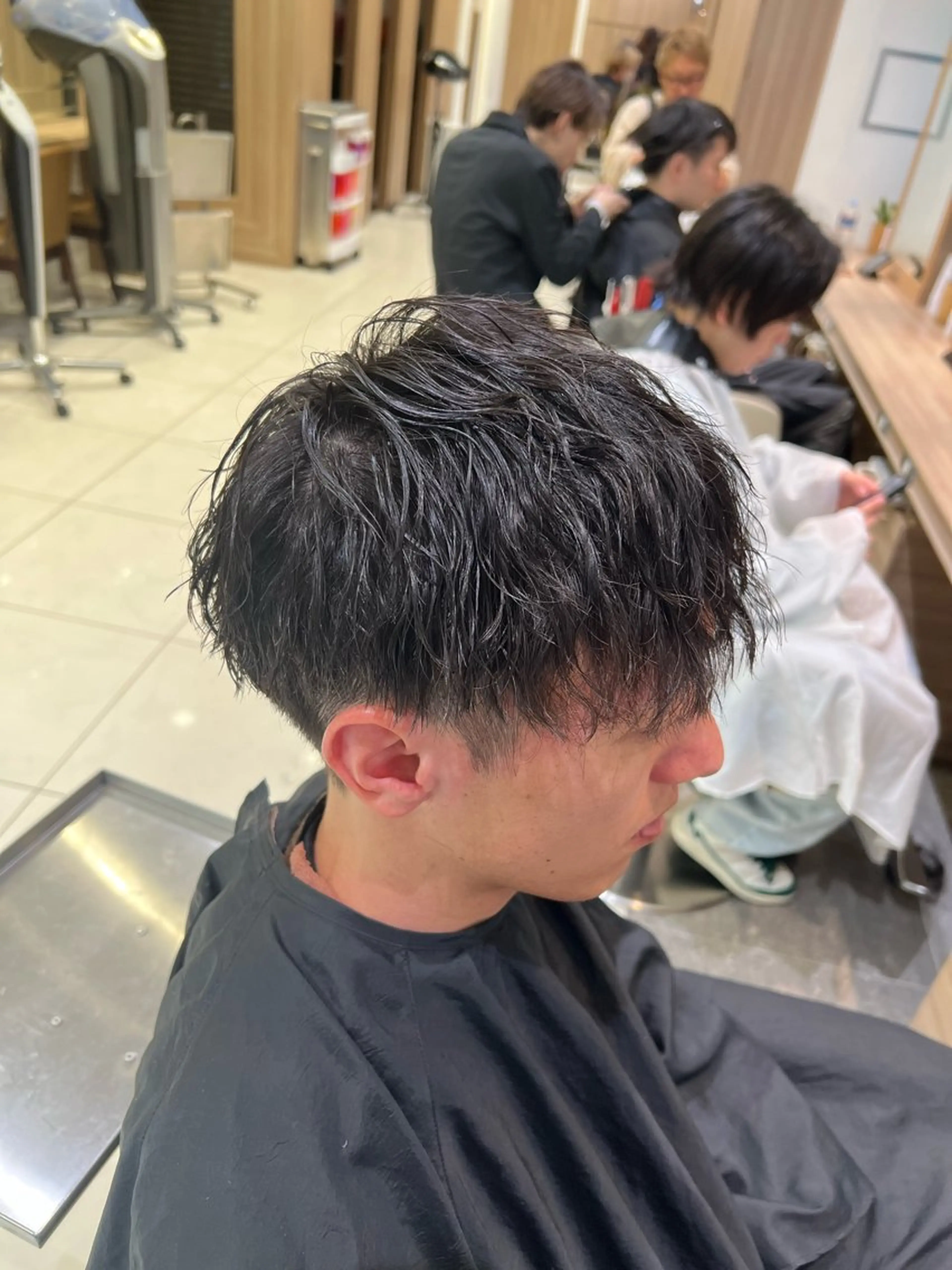 パーマ メンズ カット パーマ SENA 再現性 パーマと縮毛矯正のヘアスタイル