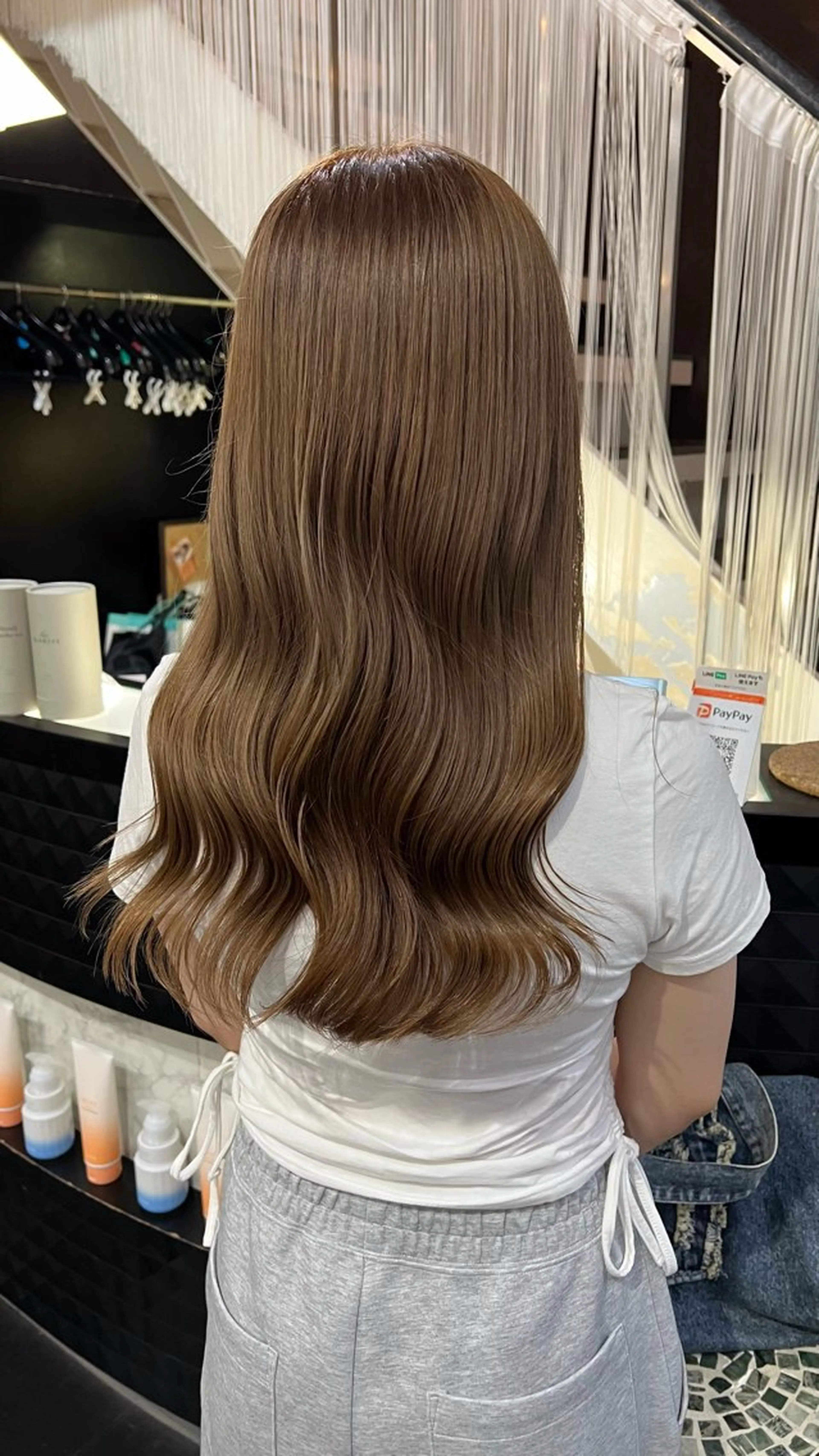 ロング カラー ベージュカラー ダブルカラー ヘーゼル ミルクティーベージュ オリーブベージュ 韓国ヘア ♡tomimaのヘアスタイル