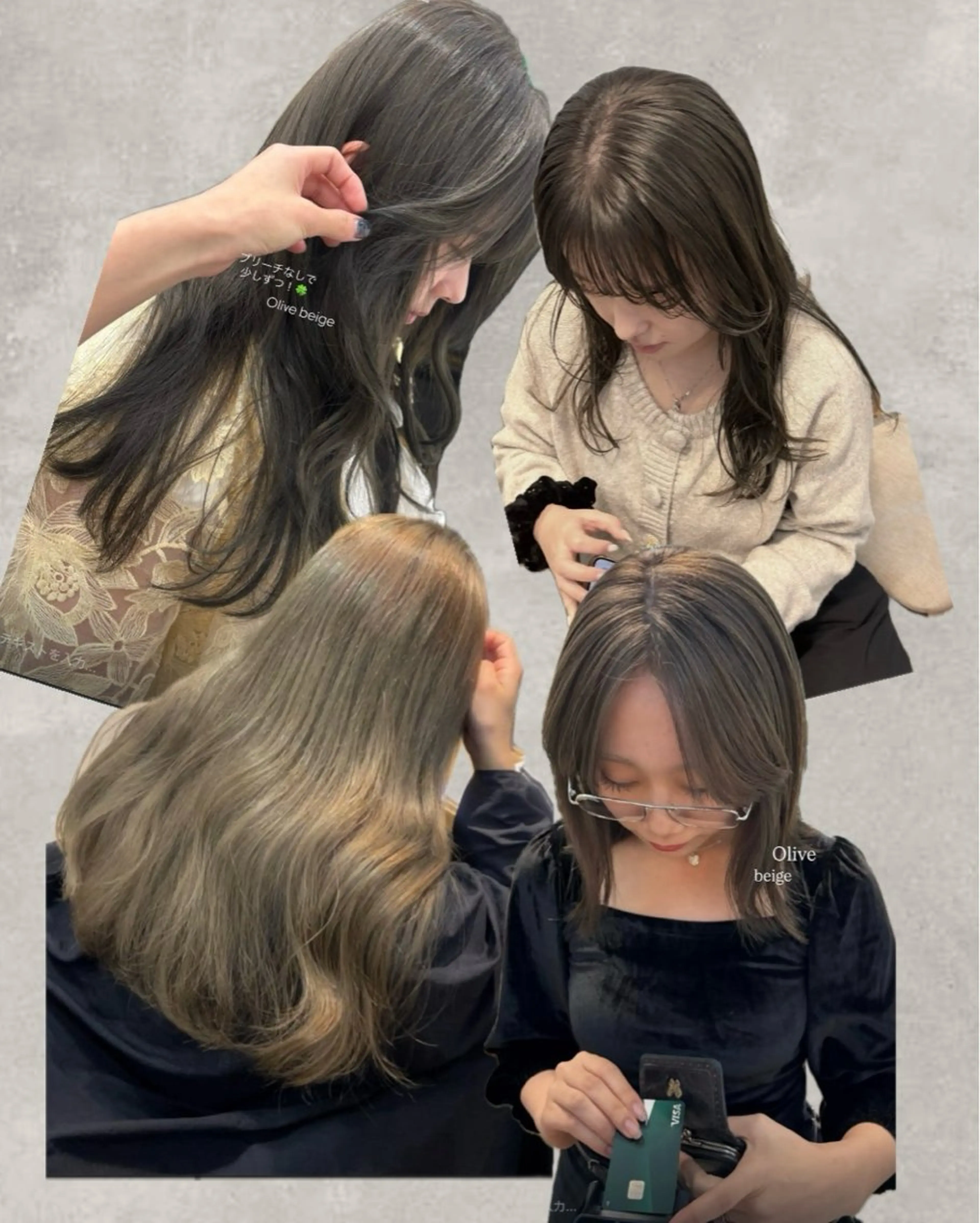 カラー ヘアカラー miyu 透明感カラー/パーマのヘアスタイル