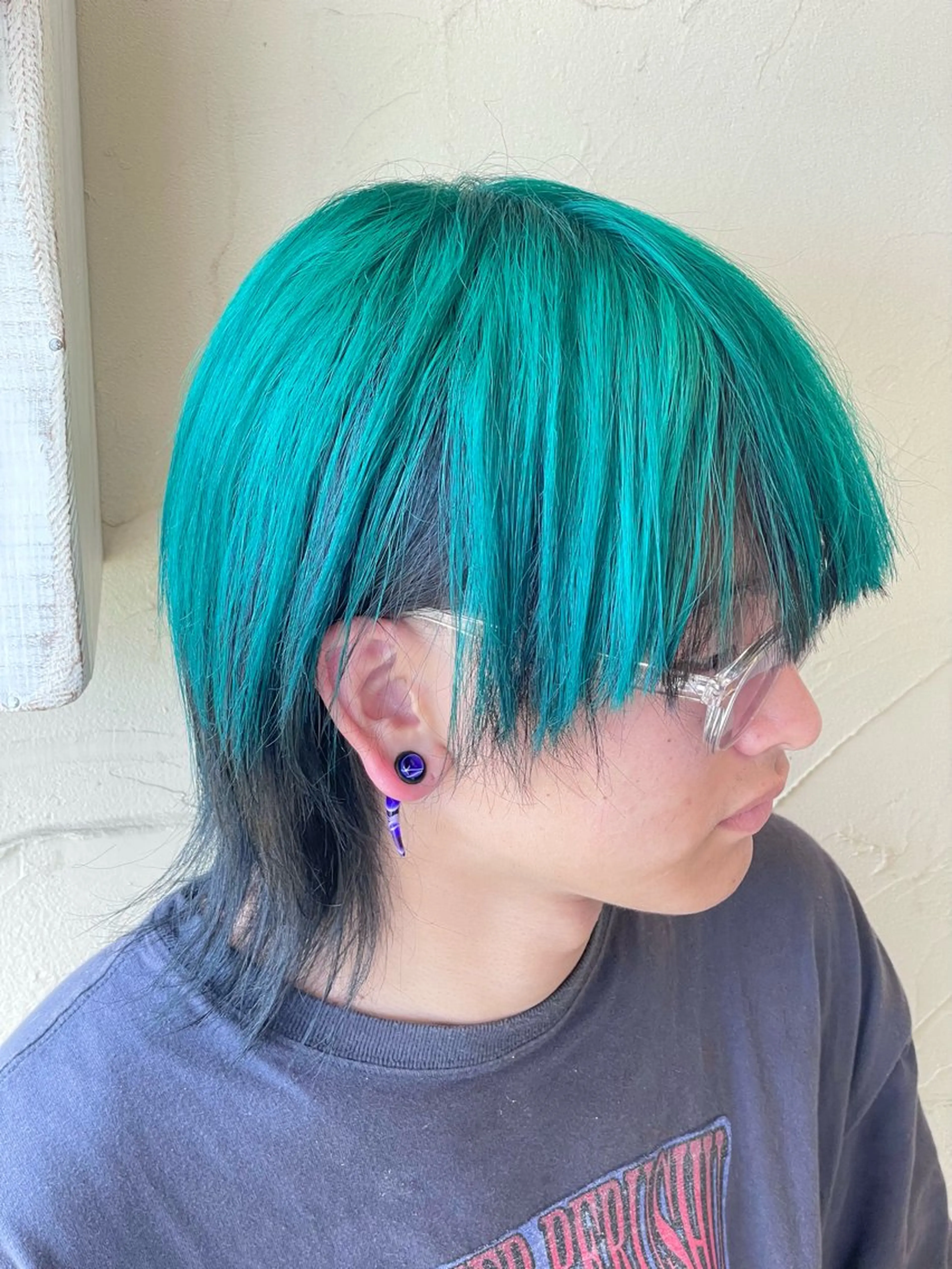 ミディアム カラー メンズ メンズウルフカット ウルフカット カット ヘアカラー メンズ特化/パーマ指 名No.1/百瀬太郎のヘアスタイル