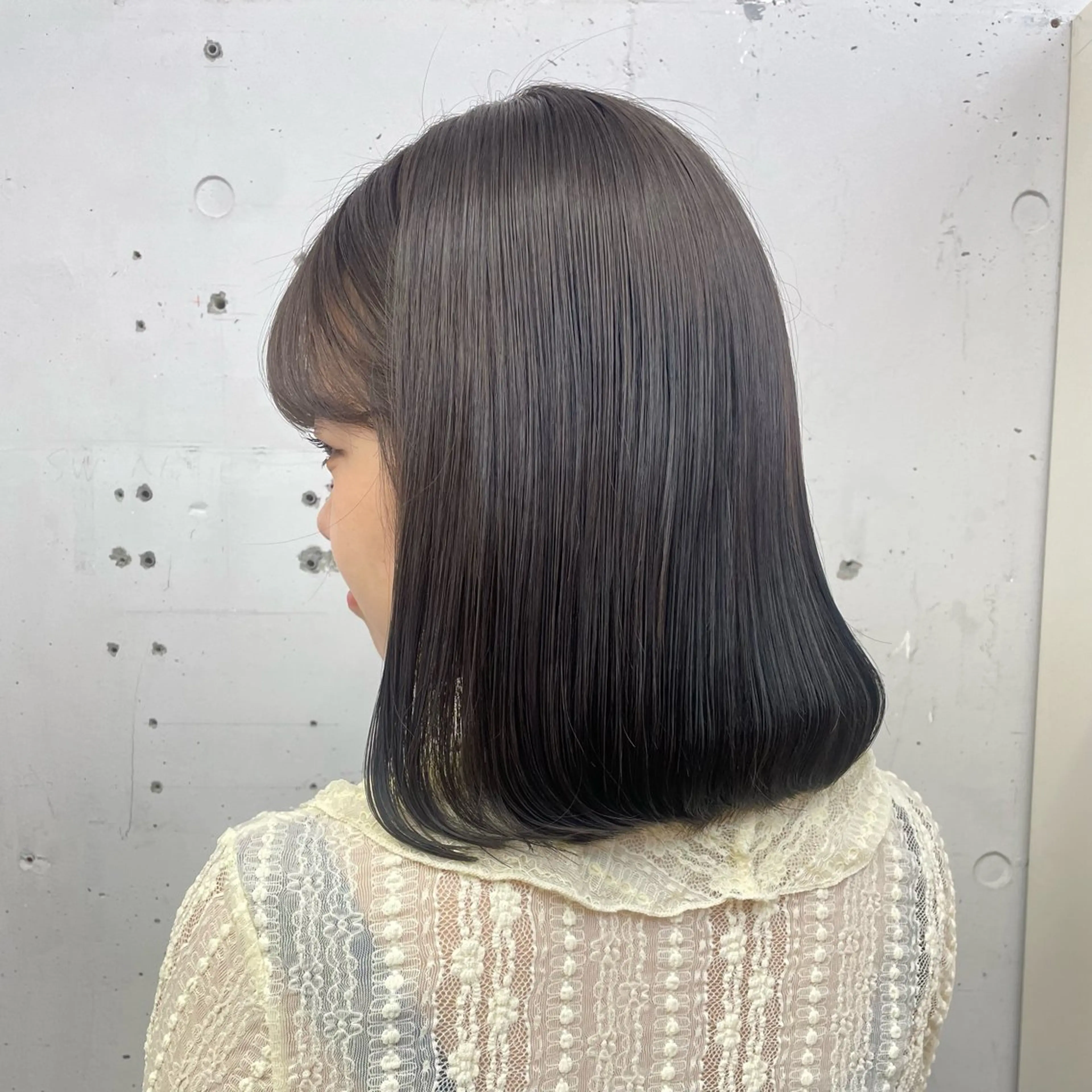 《就活生必見🎀‼︎》ナチュラルブラックカラー+韓国式トリートメントの写真