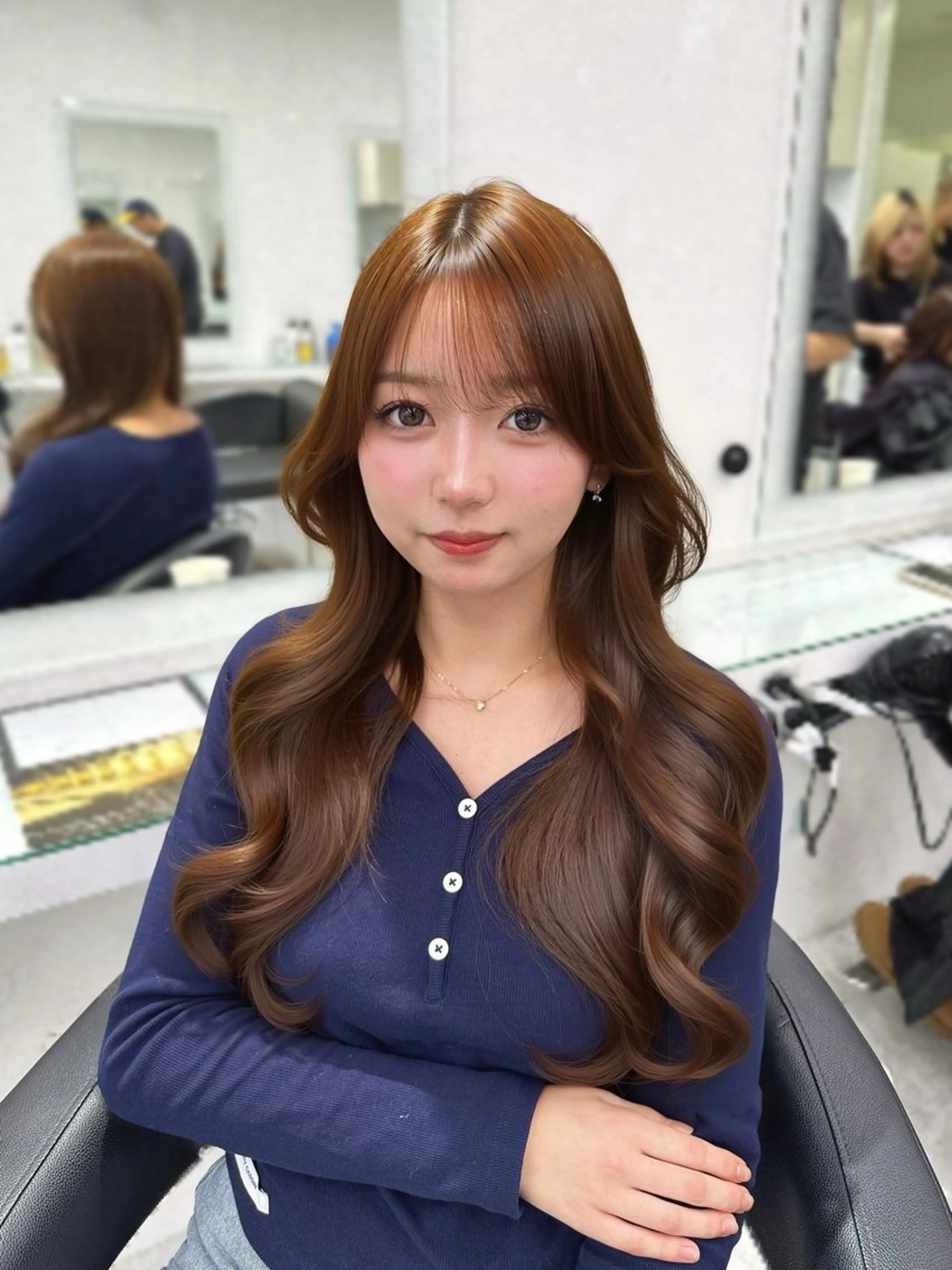 ロング カラー ヘアカラー トリートメント 🩰フレンチガーリー ヘア🩰🍨AYAのヘアスタイル