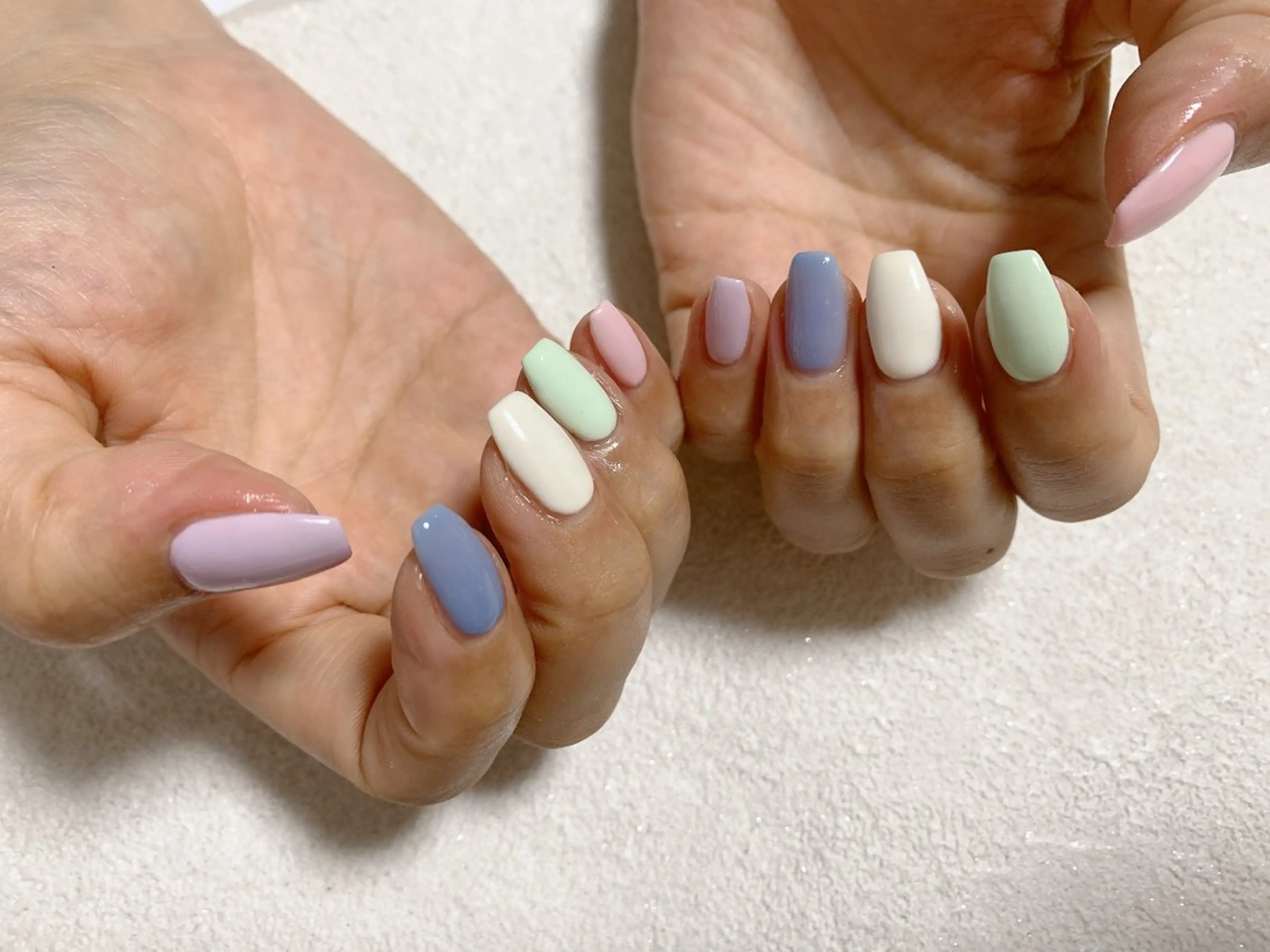 ネイル ジェルネイル メンズネイル パラジェル パステルネイル 春ネイル kiki nail たまプラーザのネイルデザイン