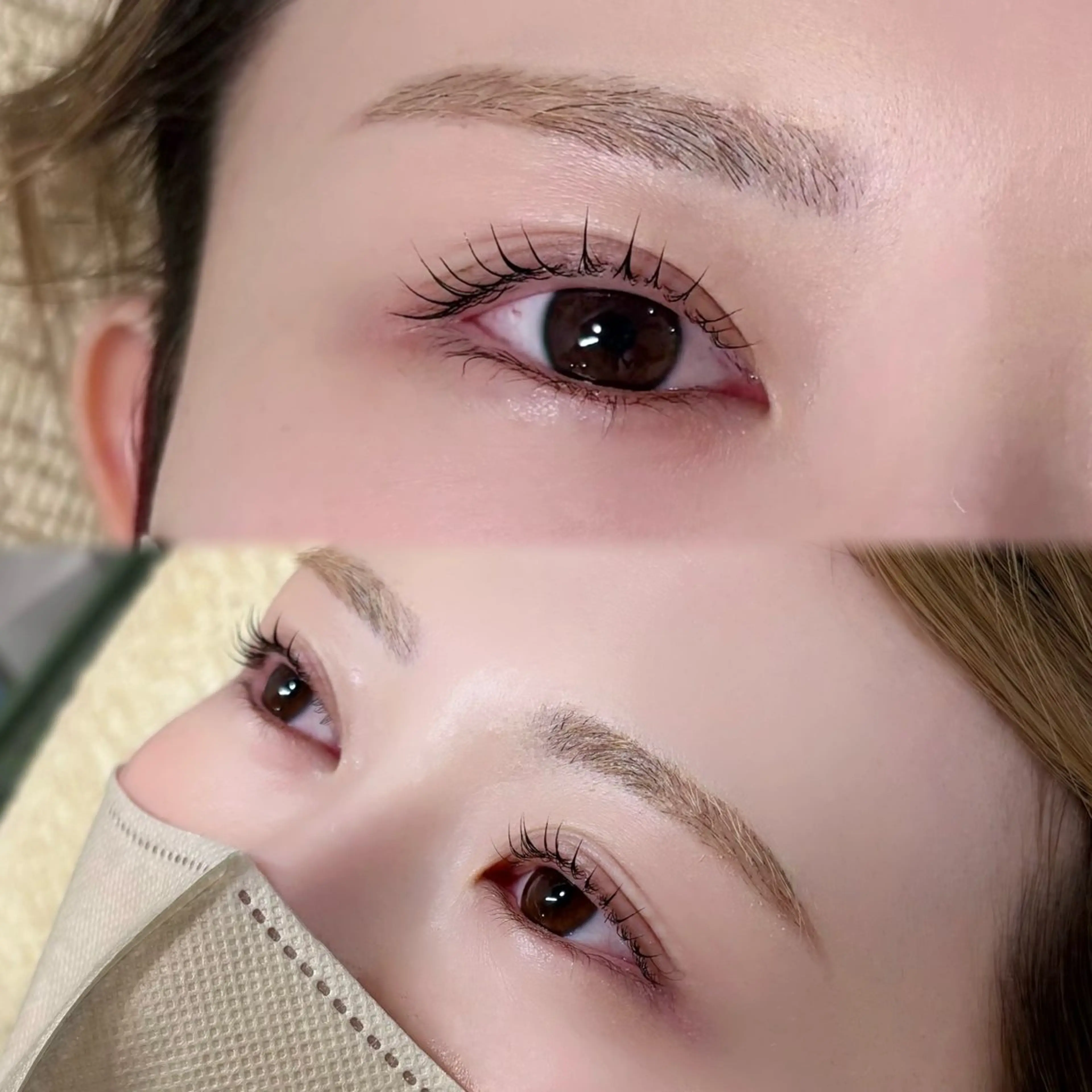 【‎🫧✨️トータルコース🪞🪄︎︎】アイブロウwax＋眉脱色＋ラッシュリフト🤍🏹の写真