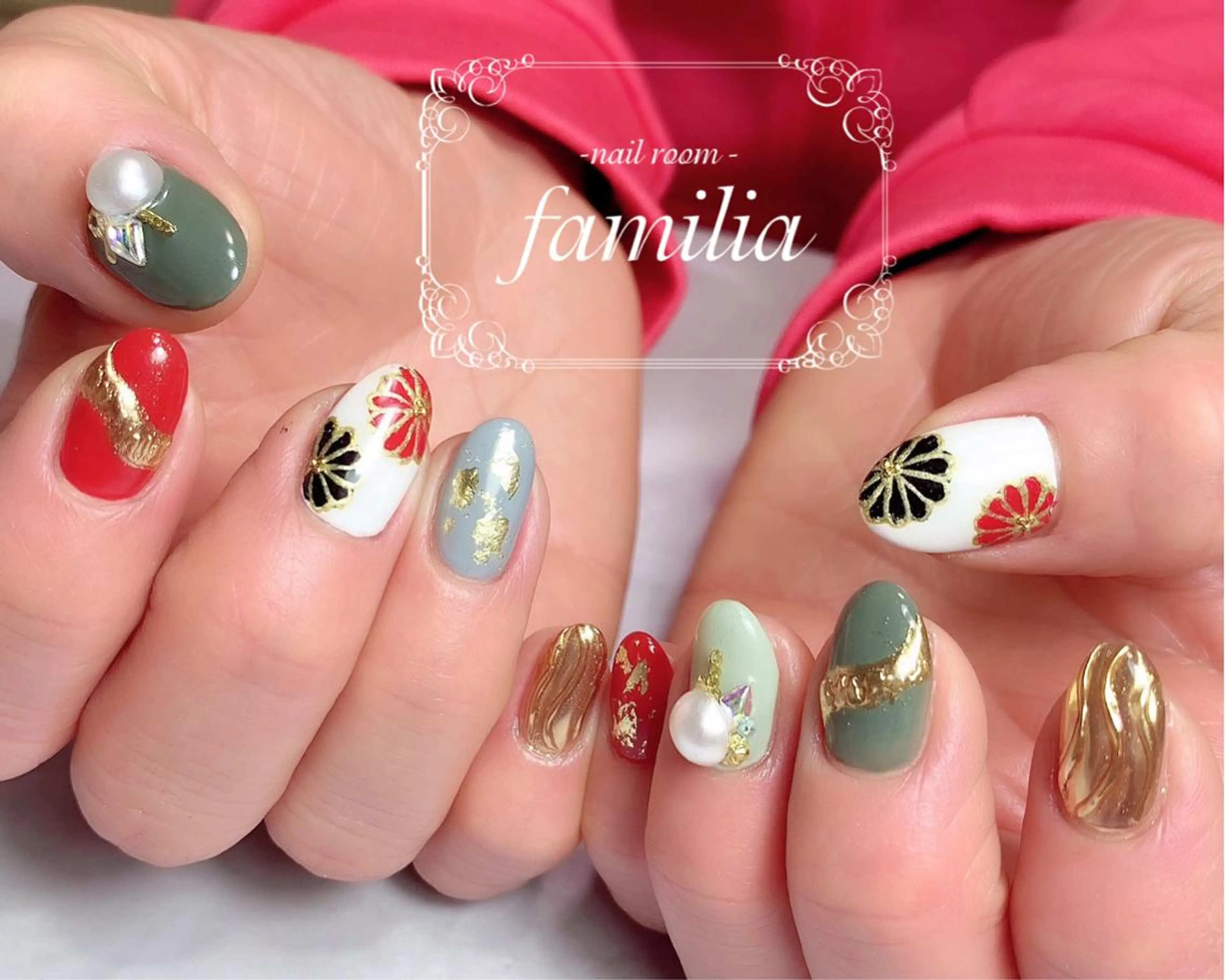 ネイル ハンドネイル -nailroom- familiaのネイルデザイン