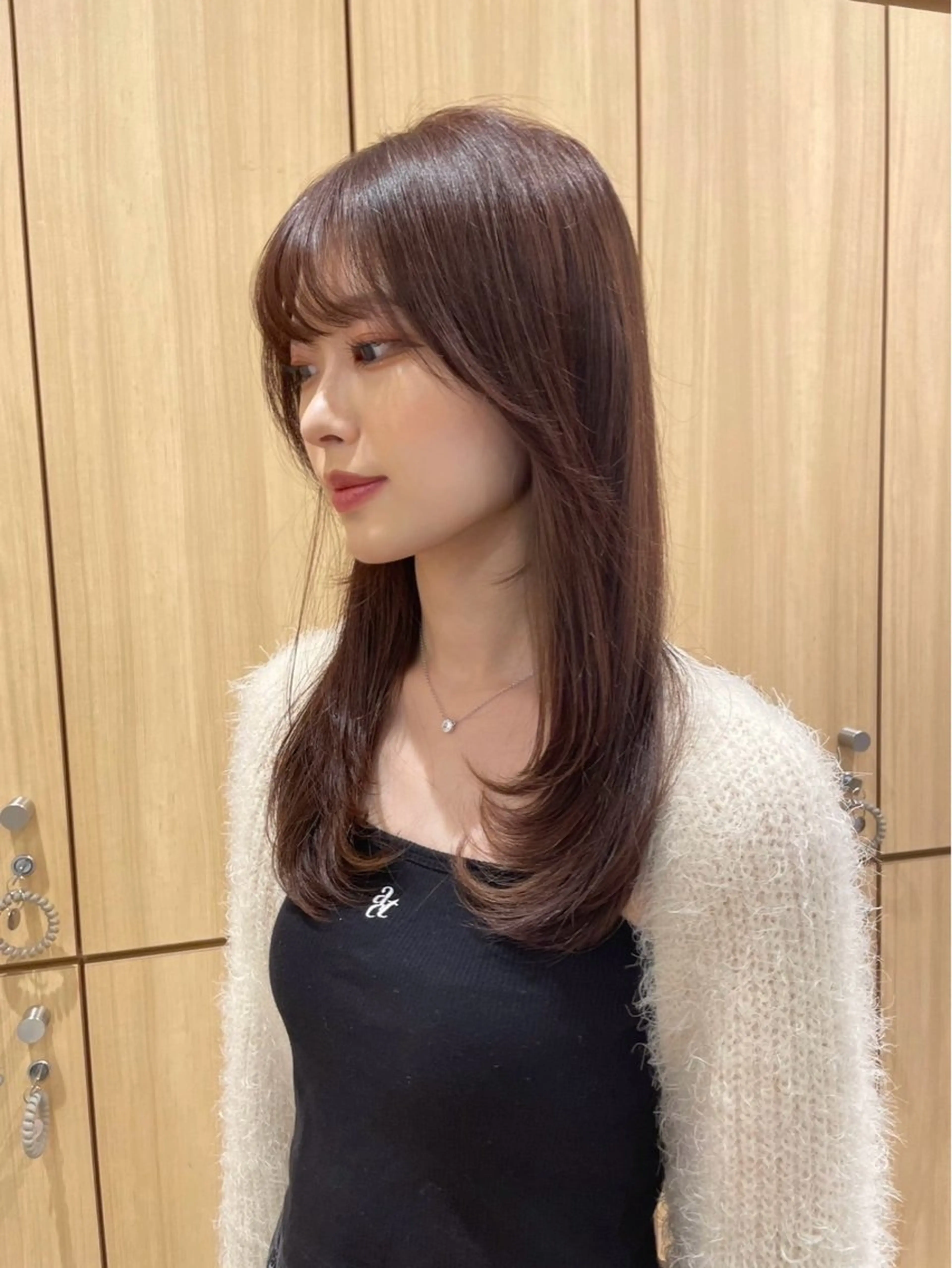 セミロング カット ヘアカラー ショート/ボブ/ パーマ/井上のヘアスタイル