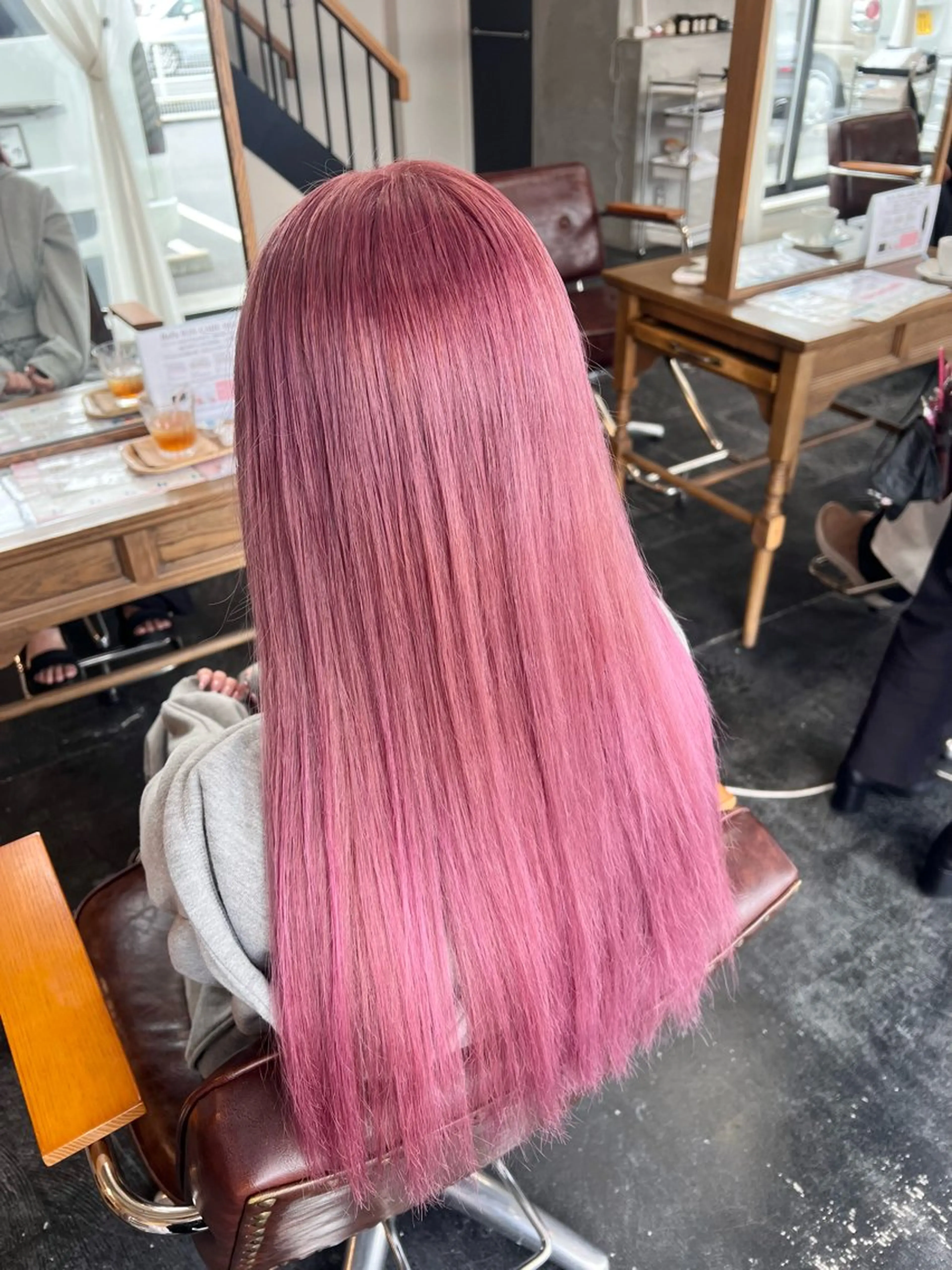 ロング カラー ピンクカラー ヘアカラー トリートメント 【SET-UP】 YUITOのヘアスタイル