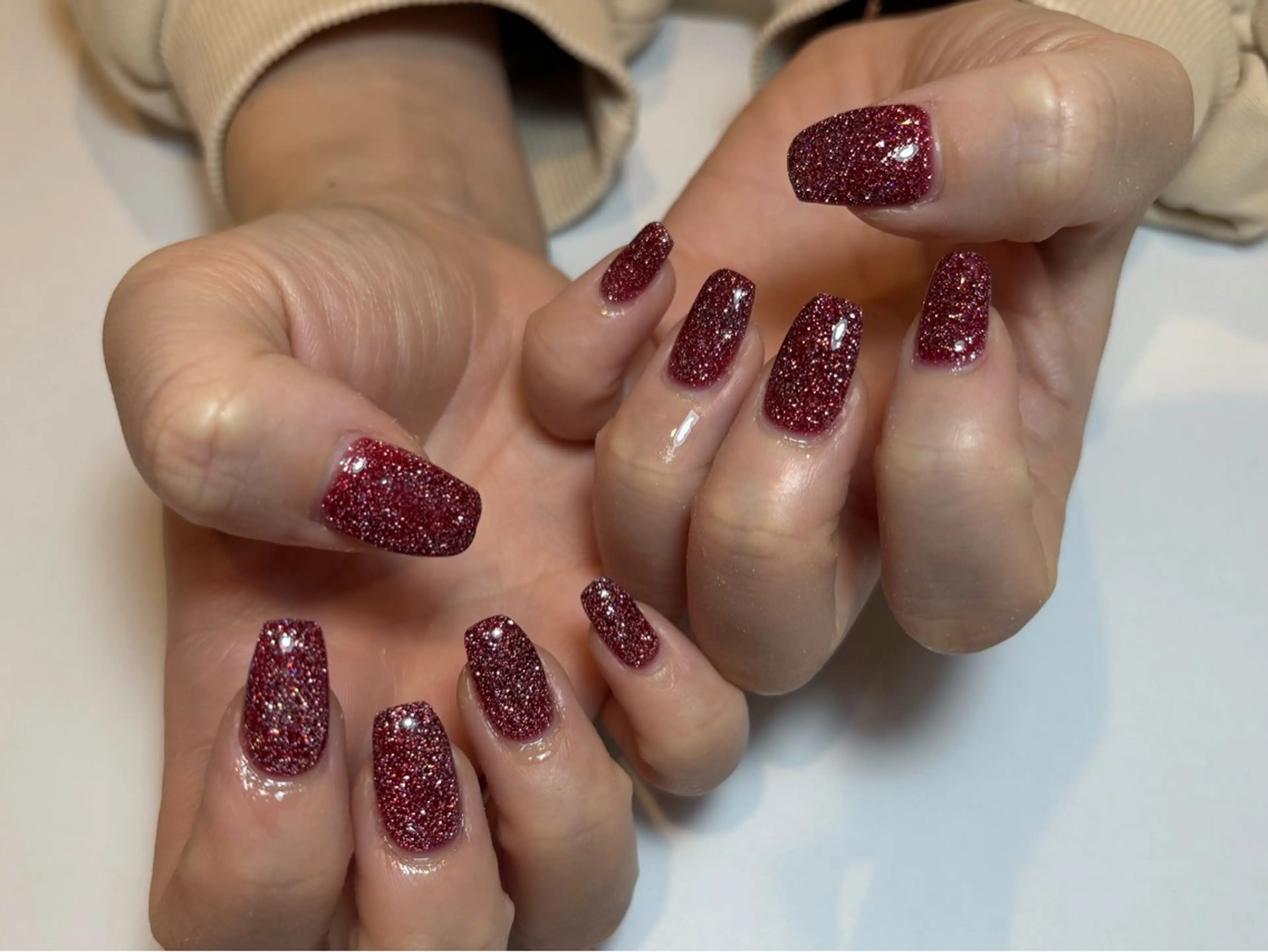 オフなしハンドフラッシュ・マグネットネイル🦄の写真