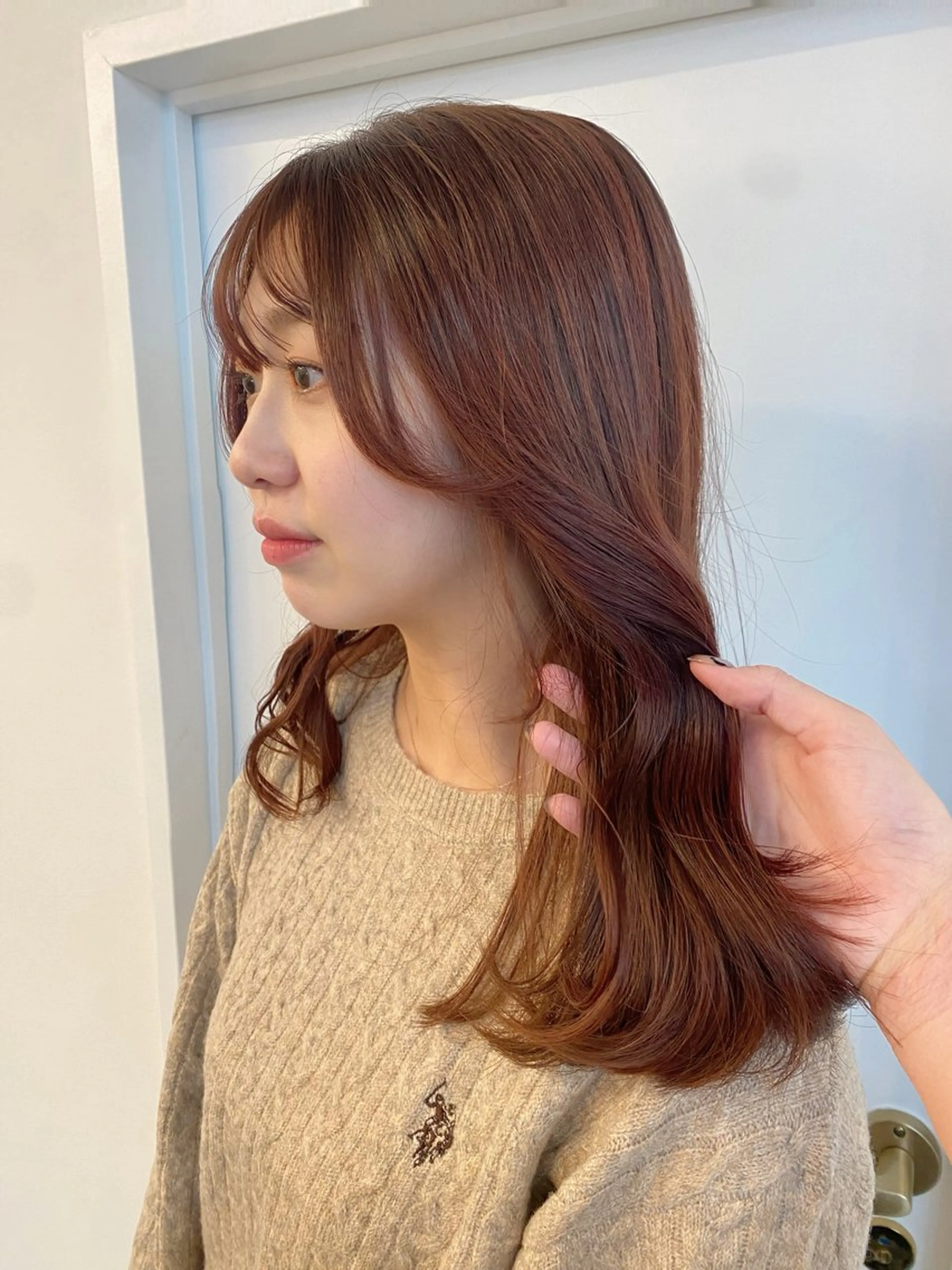 セミロング カラー 綾香 /透明感カラーのヘアスタイル