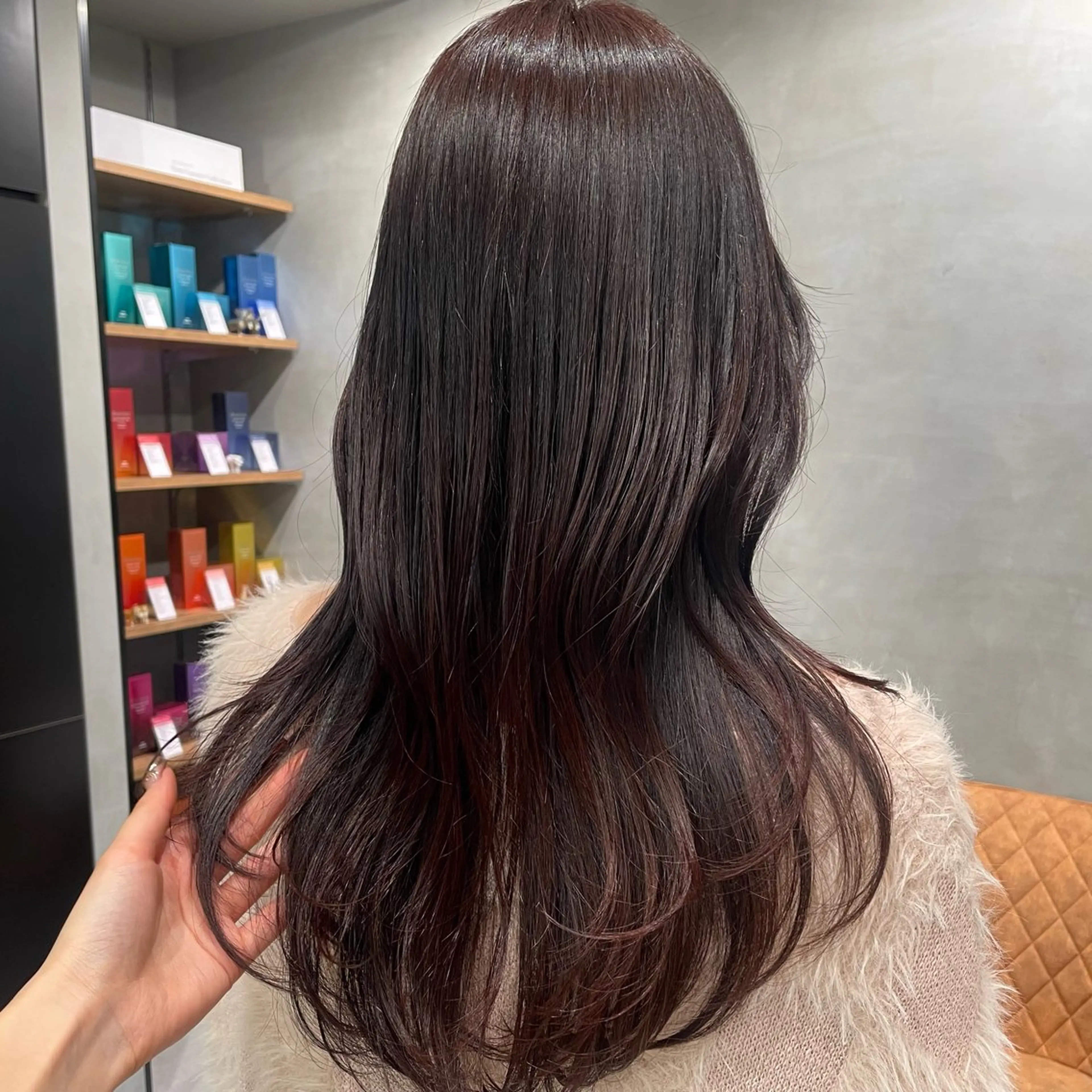 ロング カラー カット ヘアカラー トリートメント ヘッドスパ ヘアセット 暖色レイヤー 🥀REIRIのヘアスタイル
