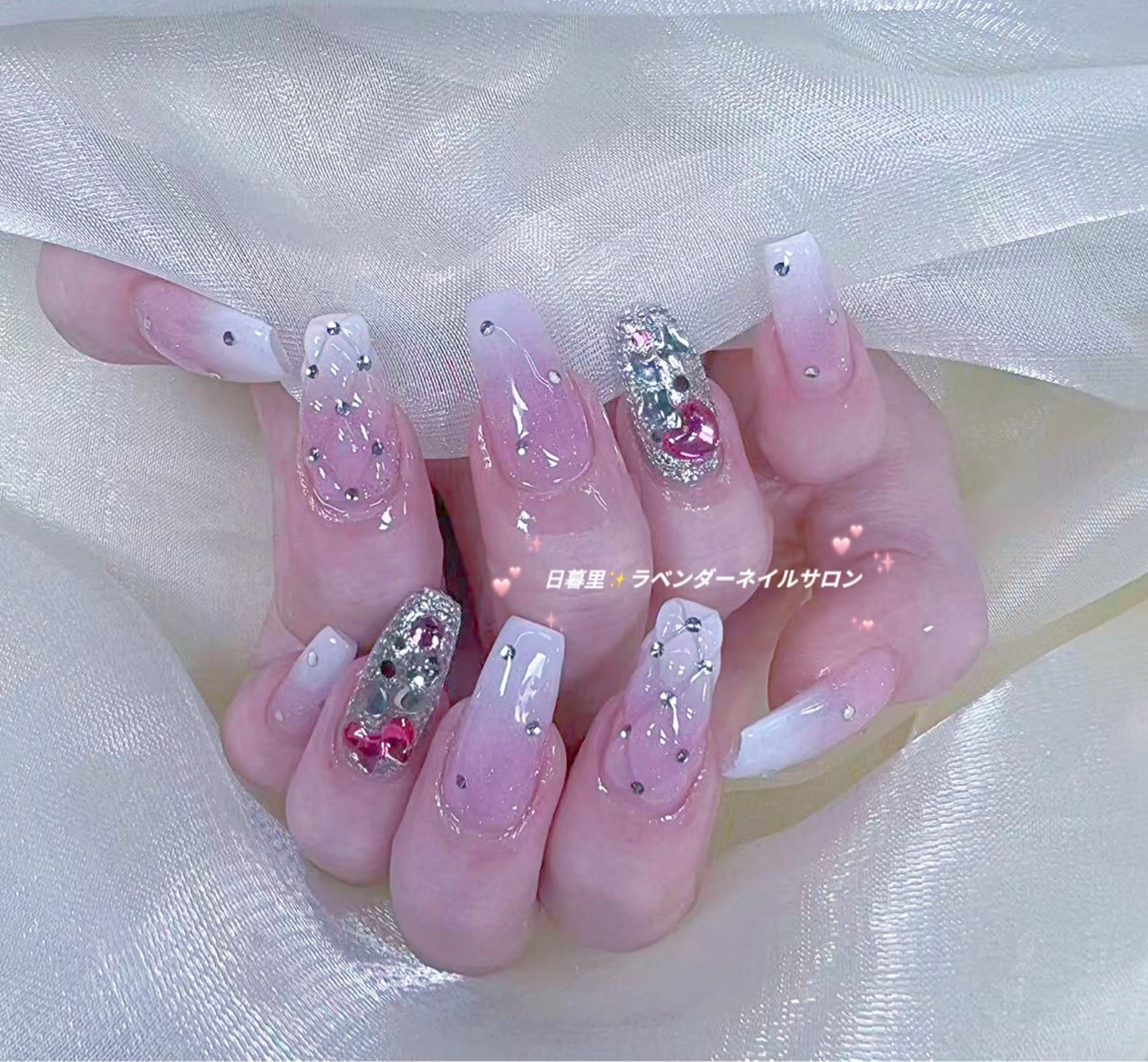 ネイル ラベンダー💖日暮里 ルル💖ネイルのネイルデザイン