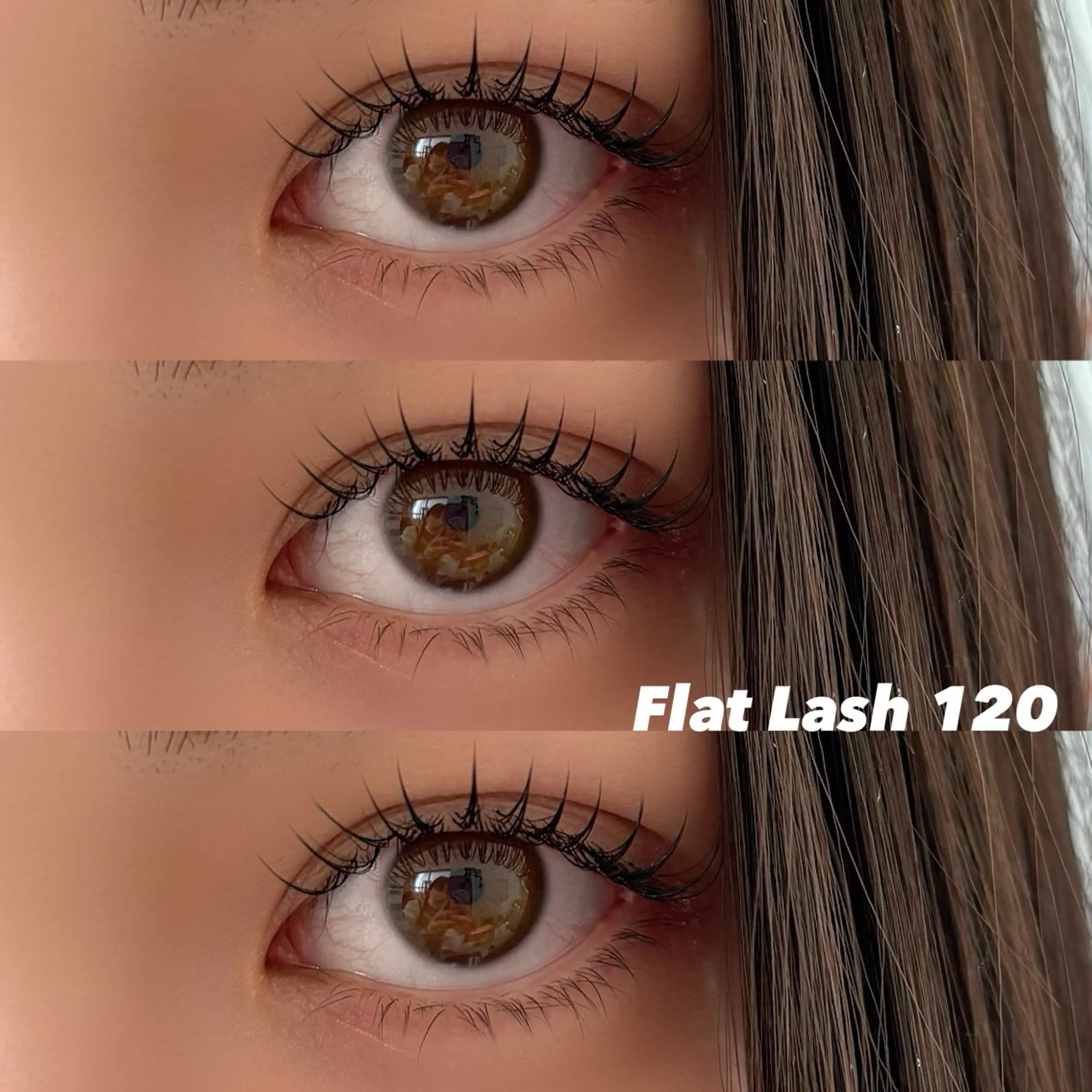 マツエク・マツパ フラットラッシュ 〖IEN〗Yuka (ユウカ/優香)のマツエク・マツパデザイン