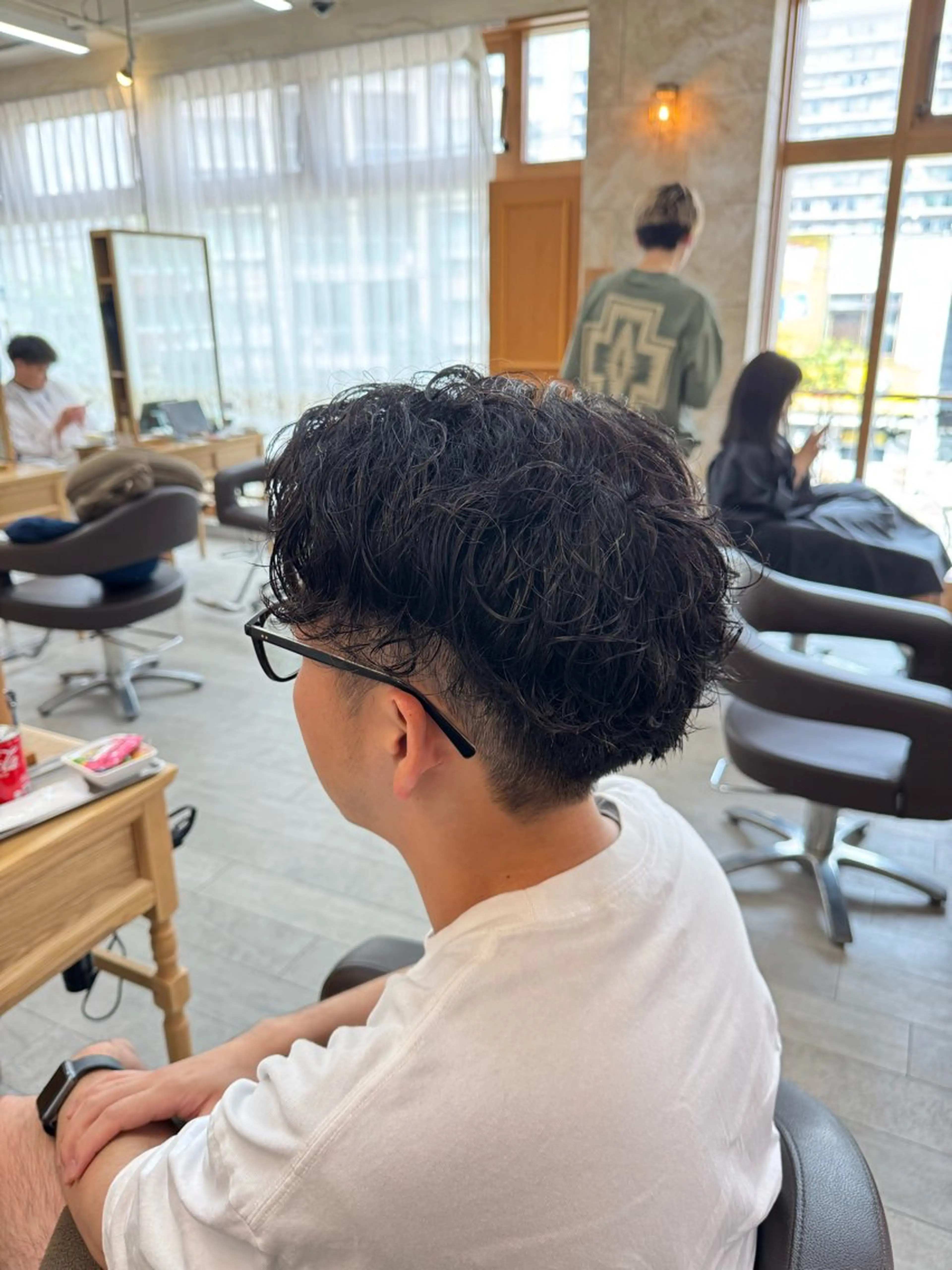 メンズ カット パーマ 細矢 翔太のヘアスタイル