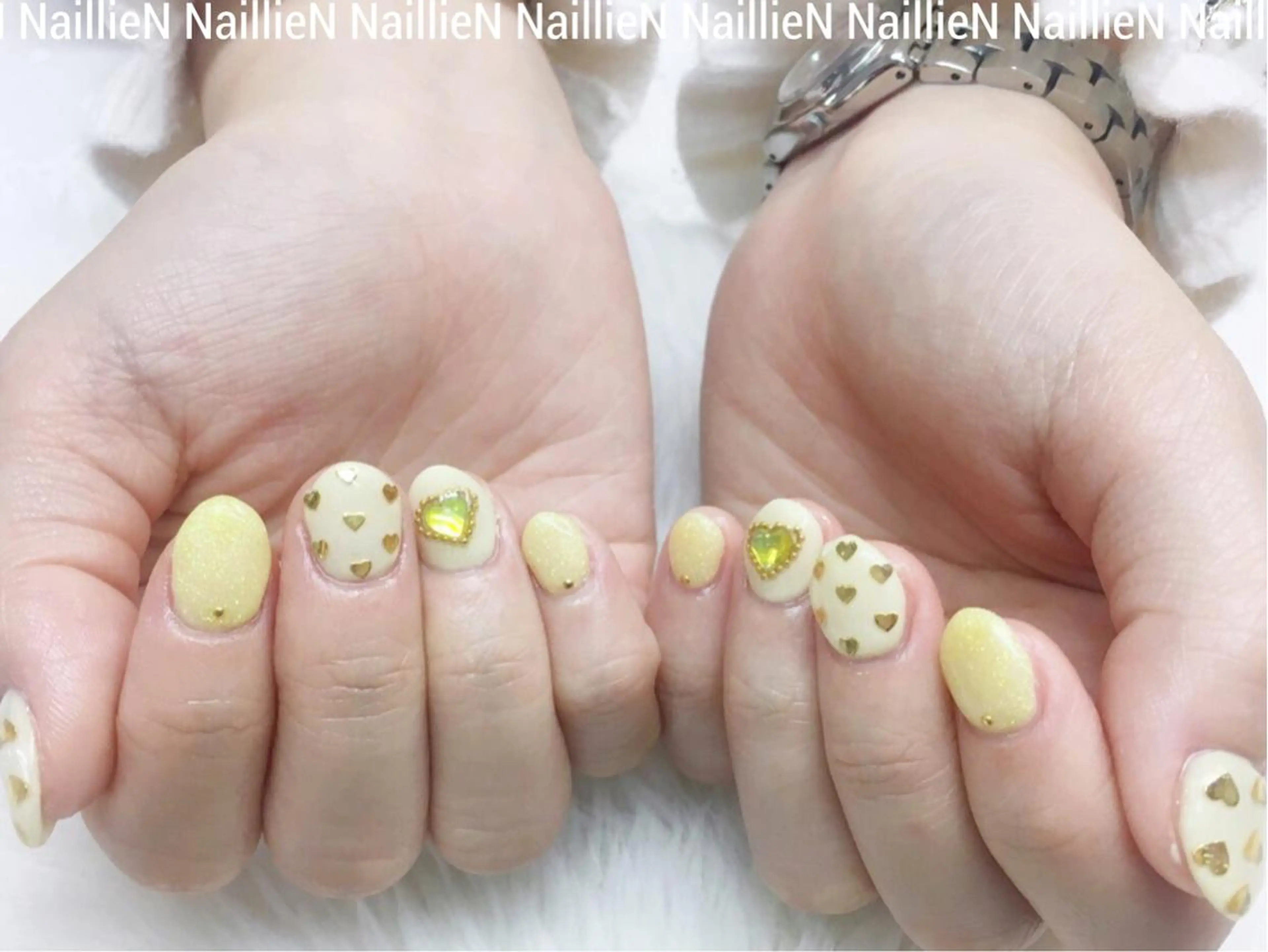 ネイル パステルネイル 春ネイル 黄色 Nail lieNのネイルデザイン