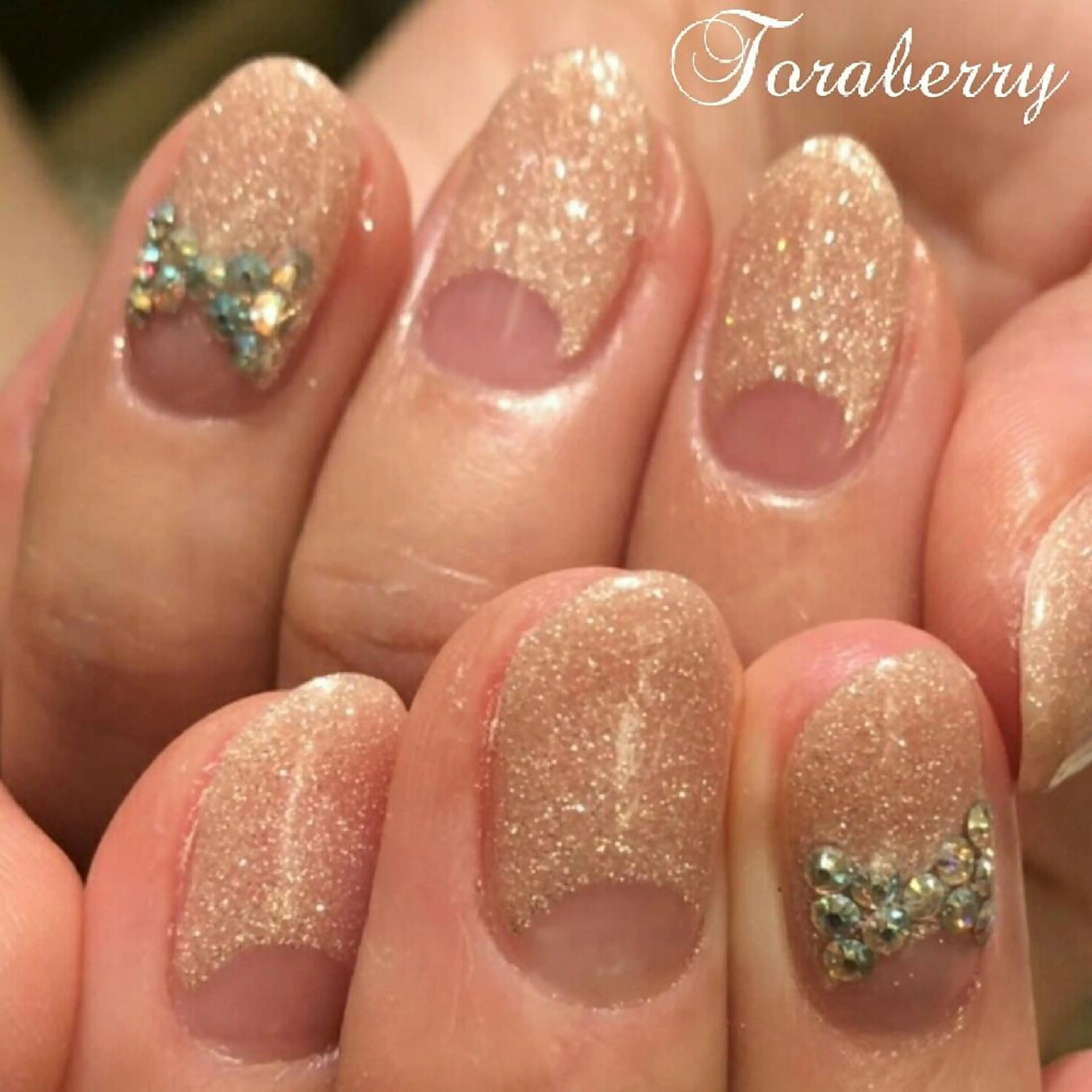 ネイル リボン ハンドネイル ネイリスト なつみのネイルデザイン