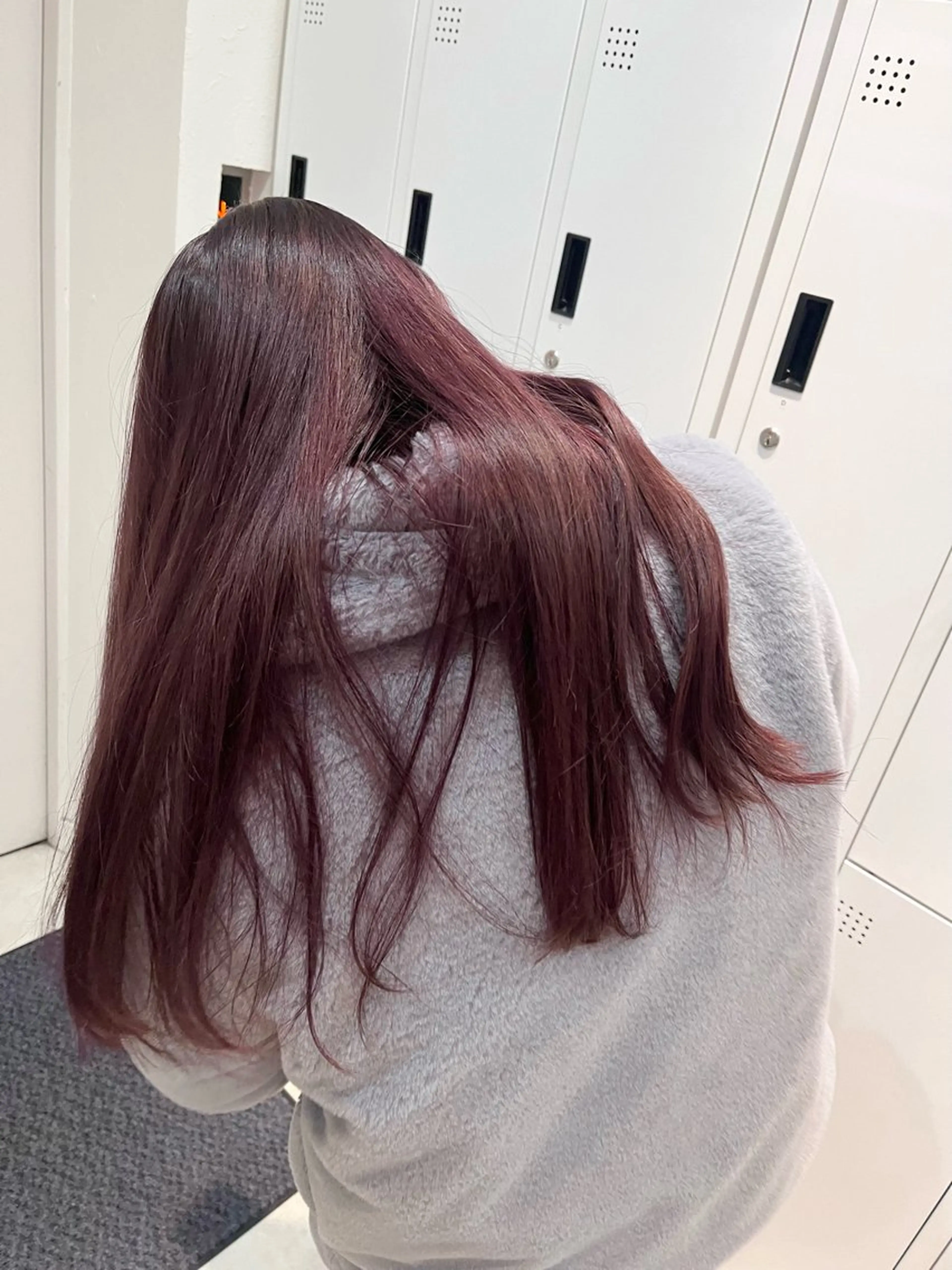 セミロング カラー ラベンダーカラー ピンクカラー ピンクラベンダー ﾚｲﾔｰ🩵透明感 ೀユイ🌙のヘアスタイル