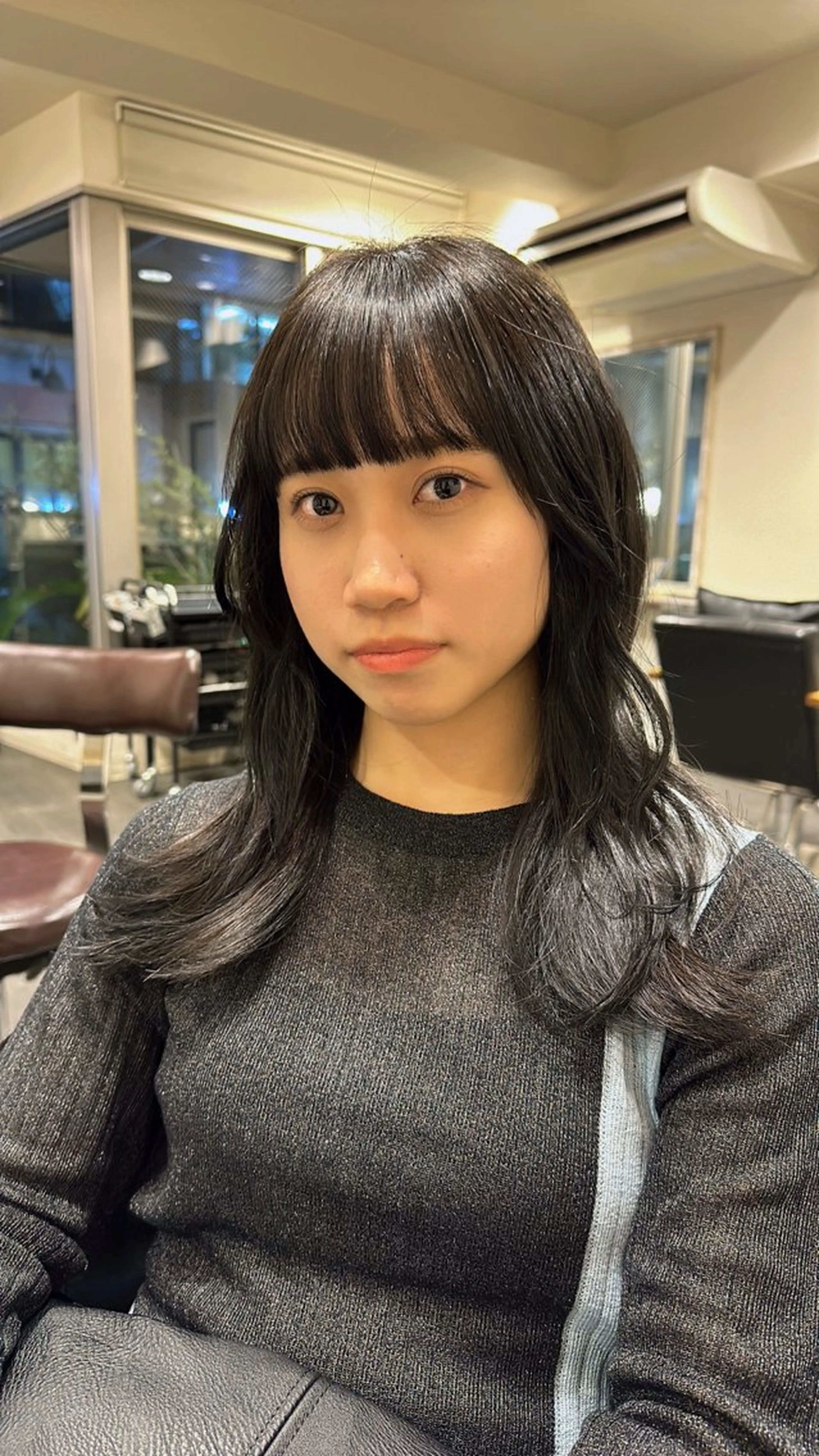 ミディアム カラー アッシュ Mora Hair Salon所属・Haruka 神楽坂のヘアスタイル