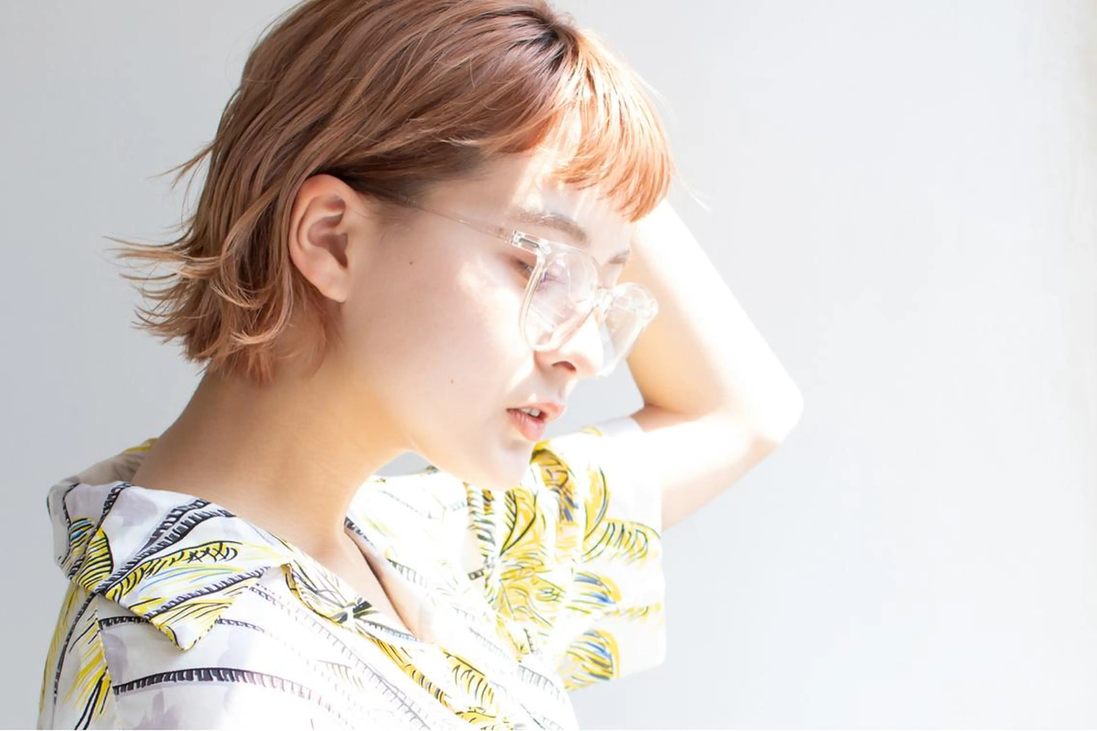 ミディアム カラー パーマ LOBBY HIMERIのヘアスタイル