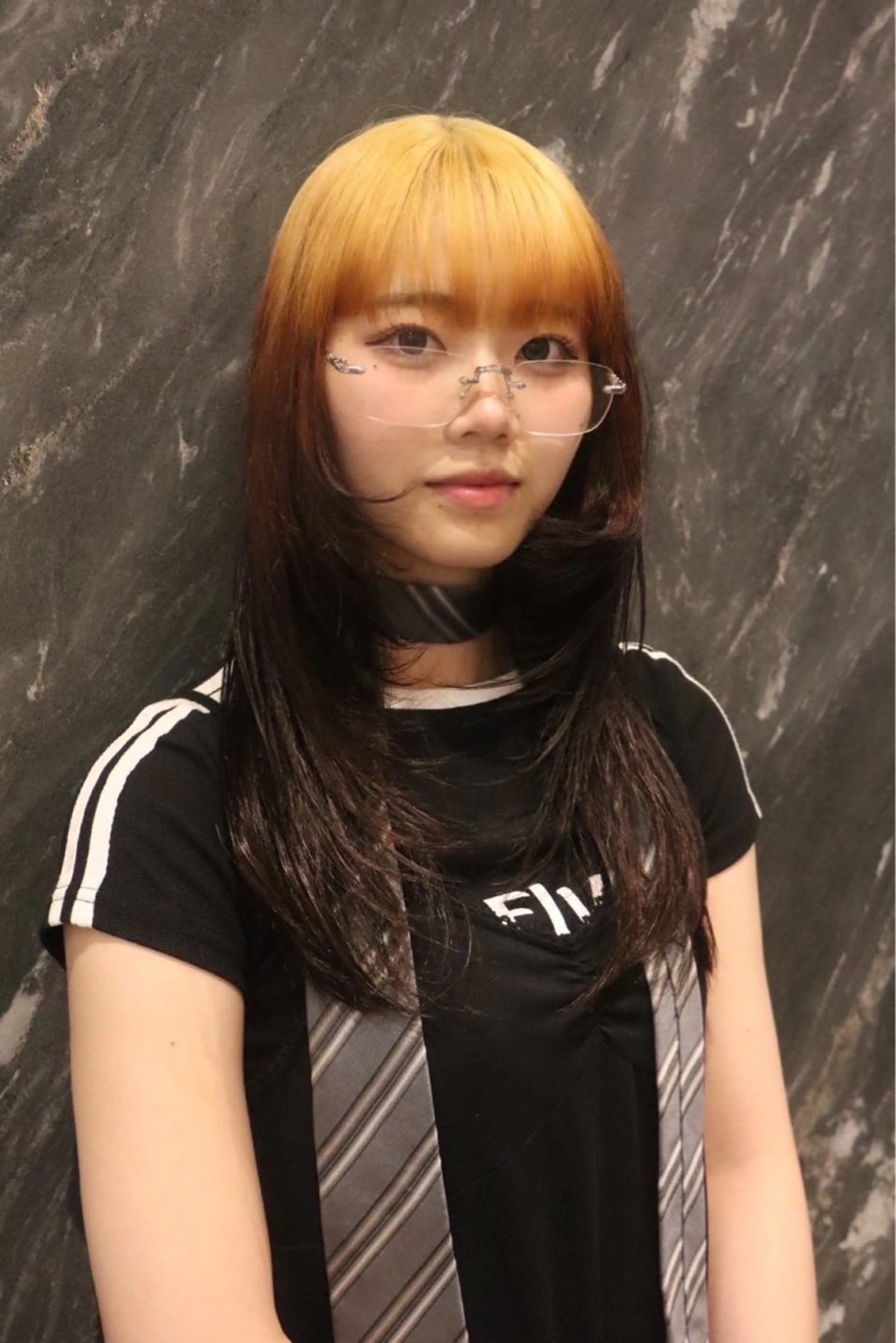 セミロング カラー レイヤーカット /ハイトーンchaoのヘアスタイル